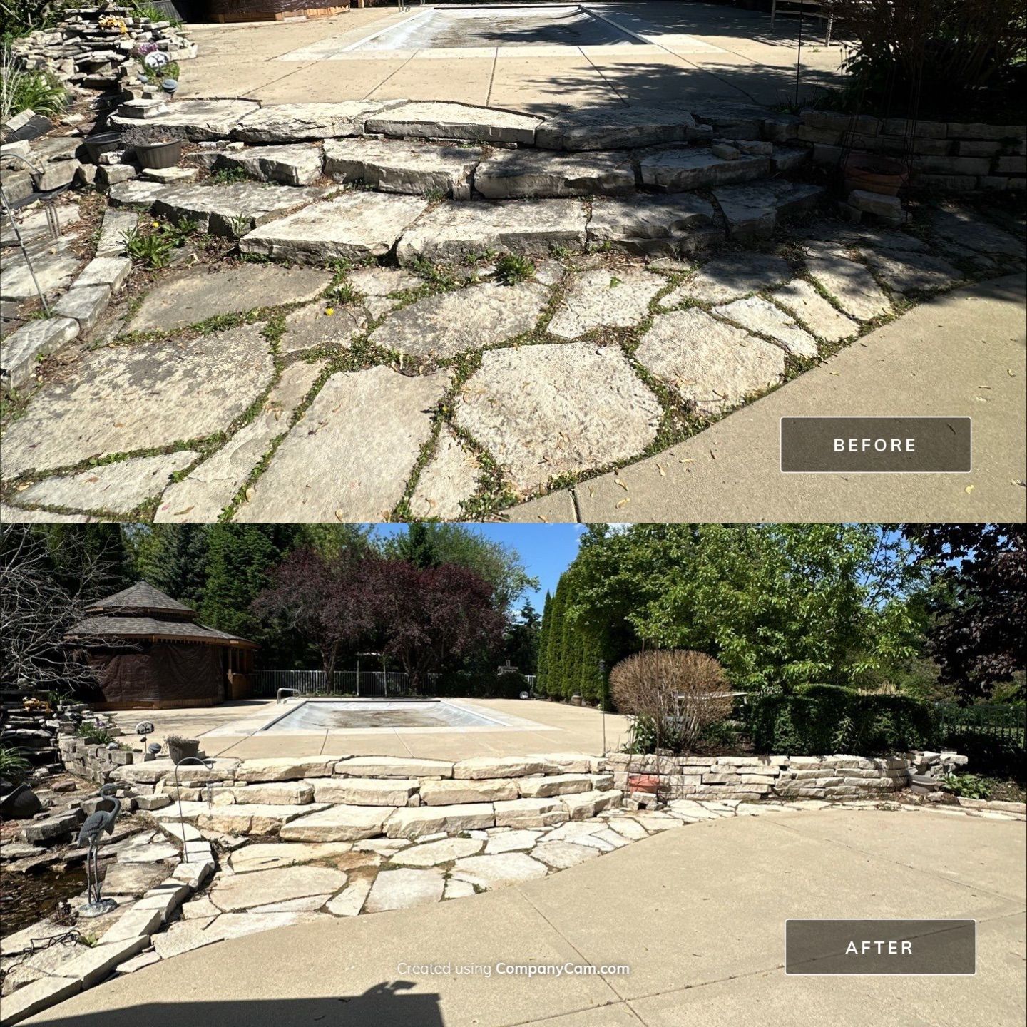 Project in Crystal Lake by Simmons Power & Soft Washing