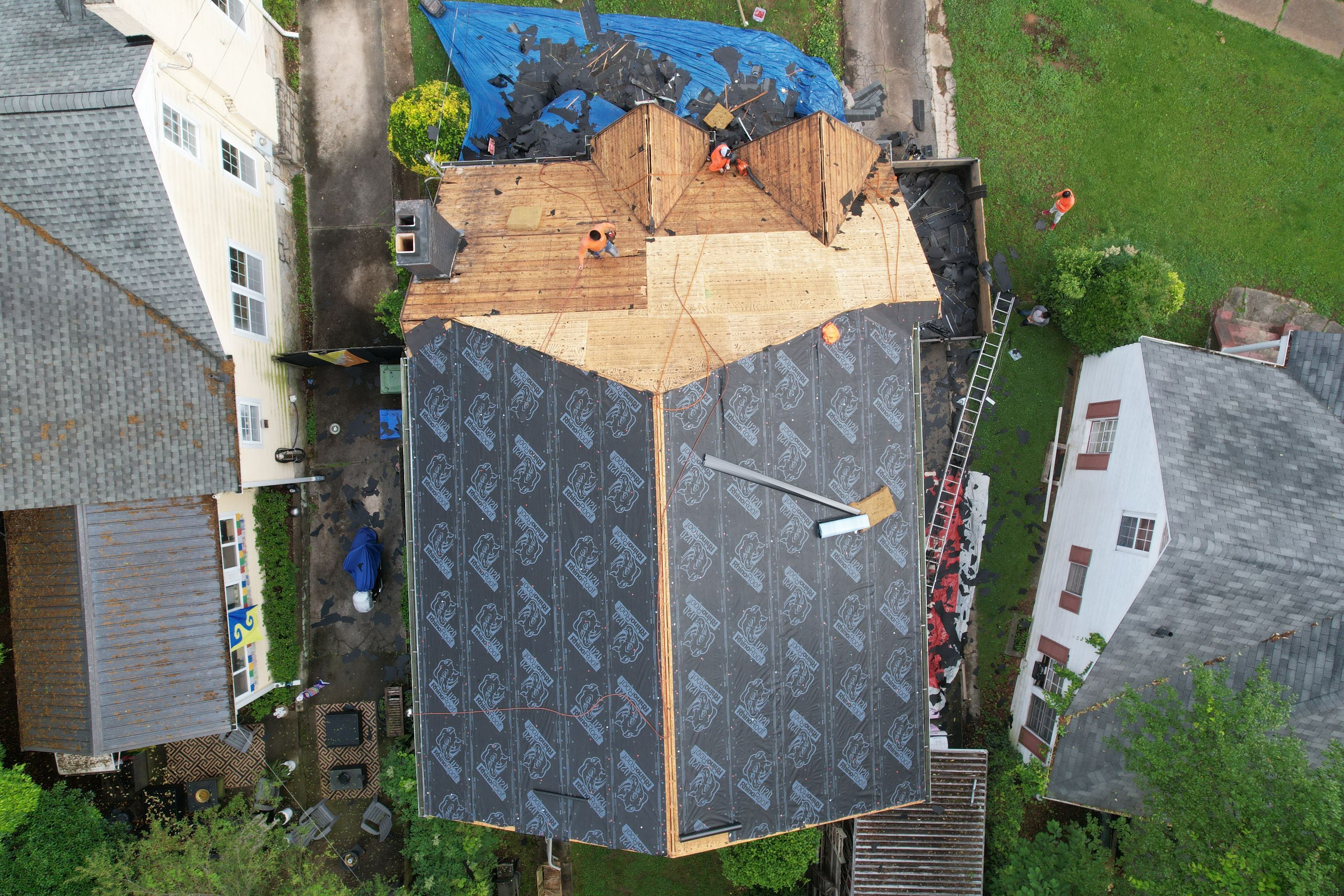 Residential Roof Replacement using Owens Corning Trudef Twilight Black by Inspector Roofing and Restoration