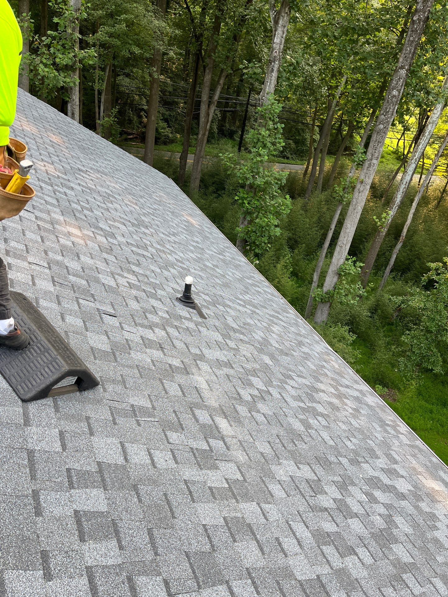 Oakton: Residential Roof Replacement with CertainTeed Landmark Designer Shingles in Pewter by RM Banning, Inc.
