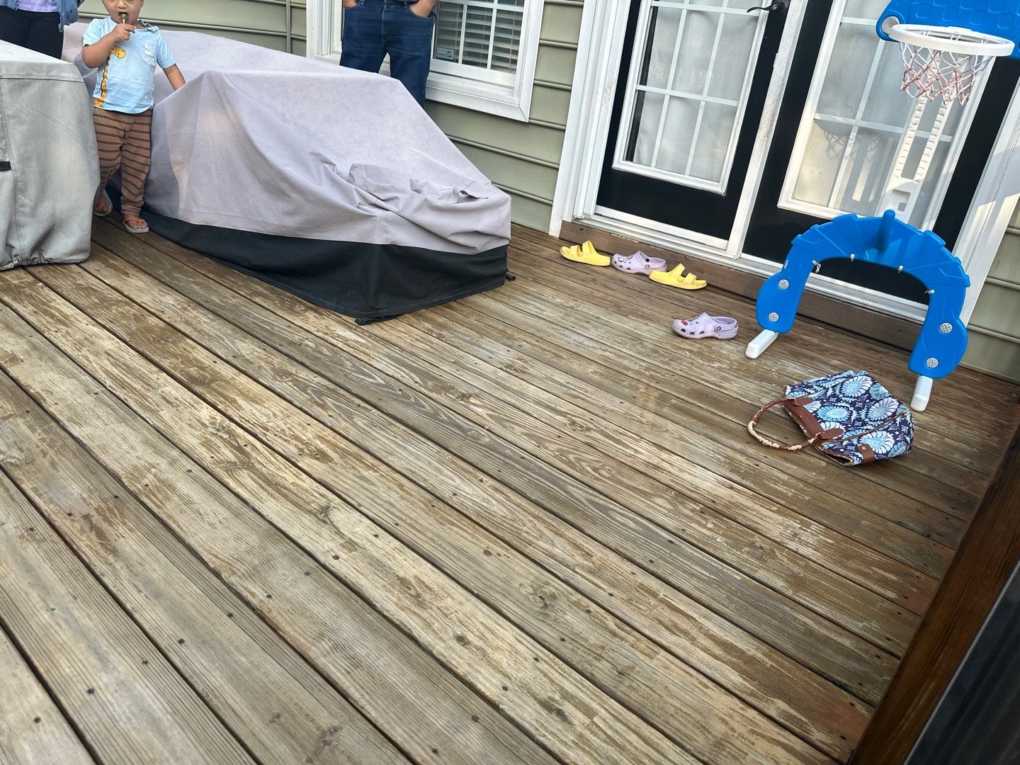 Weathered Deck using Wood Sealant by DuraSeal