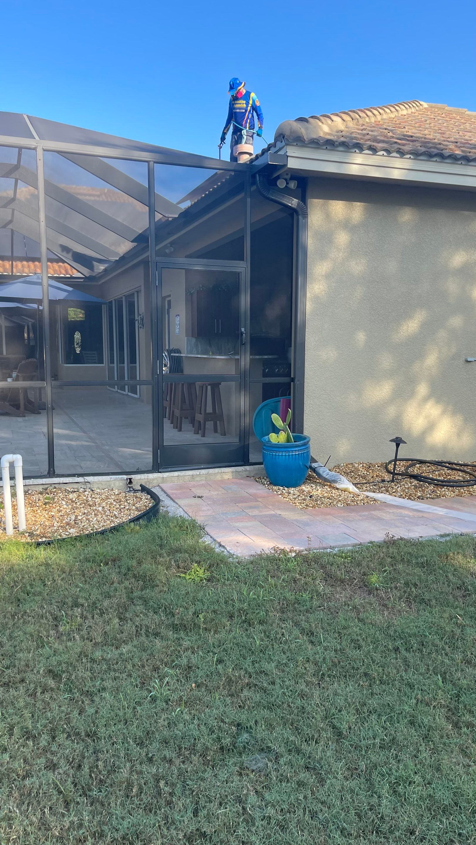 Concrete Tile Roof Cleaning in Winding River Community, Bradenton, FL | Sunshine AquaWash by Sunshine AquaWash