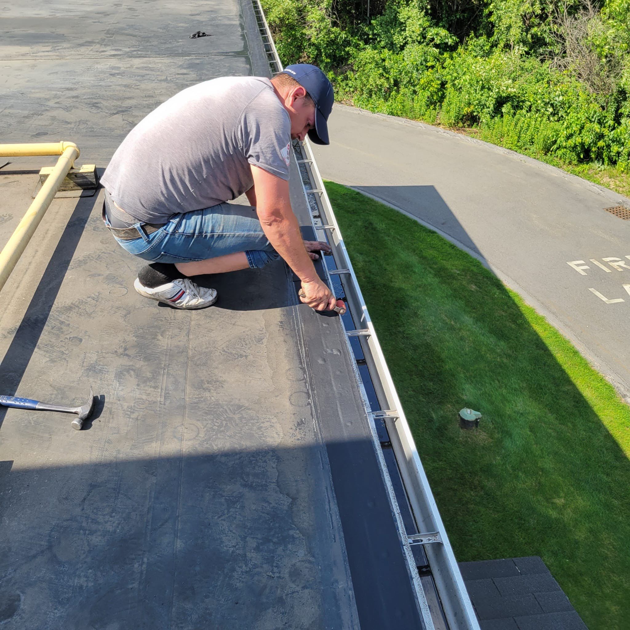 EPDM Flat Roof Installation + Seamless Gutter Upgrade by Mighty Dog Roofing of Greater Middlesex County