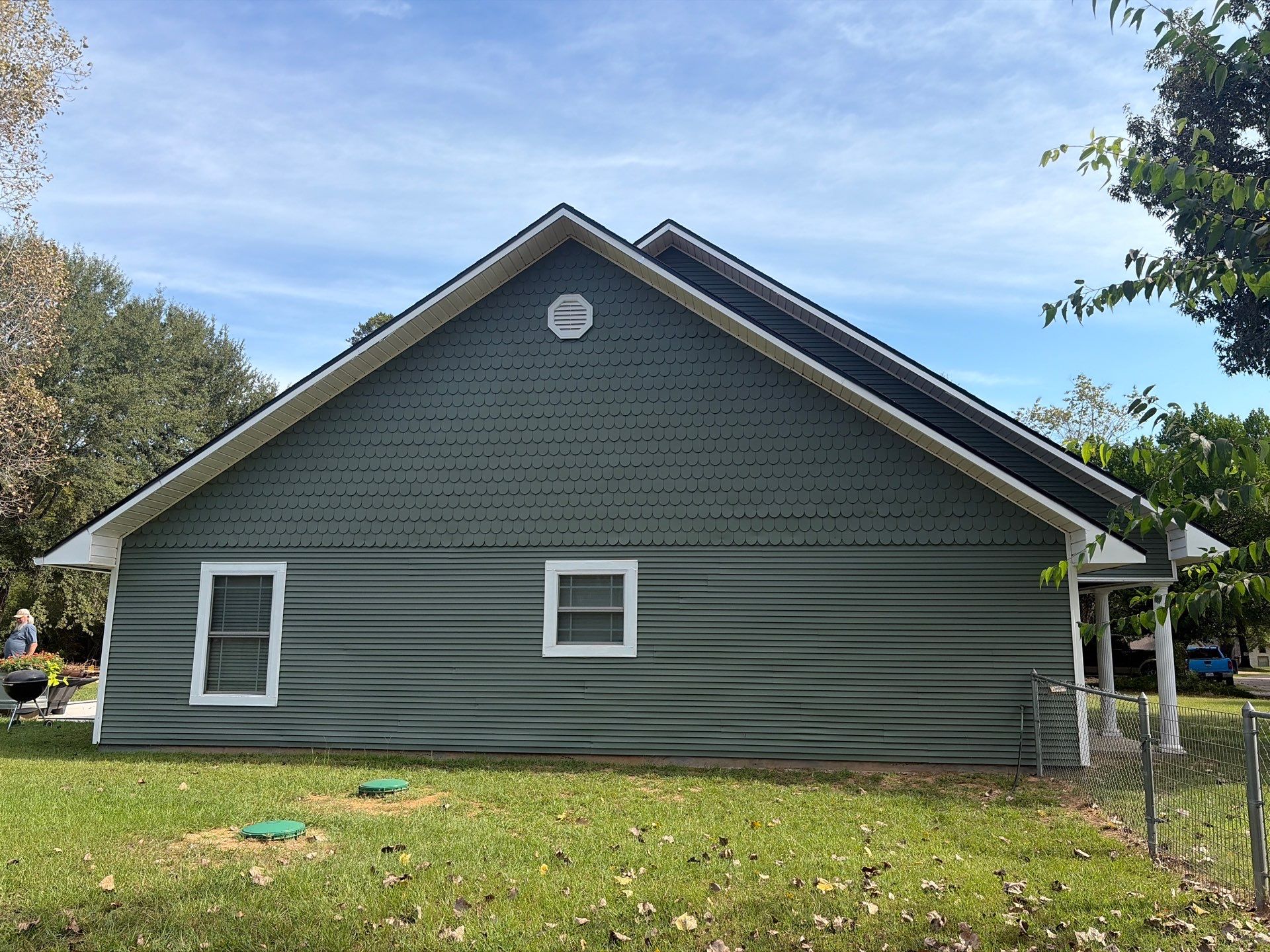 From Aged Yellow to Fresh Green in Frankston, Texas by Quality Coats Painting