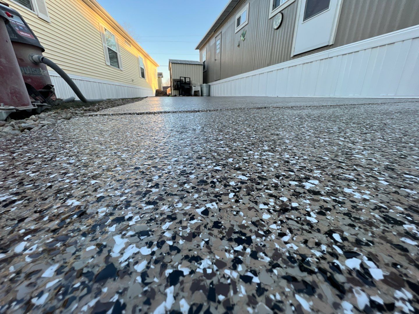 Patio Installation using Desert Sand by Your1DayFloor.com
