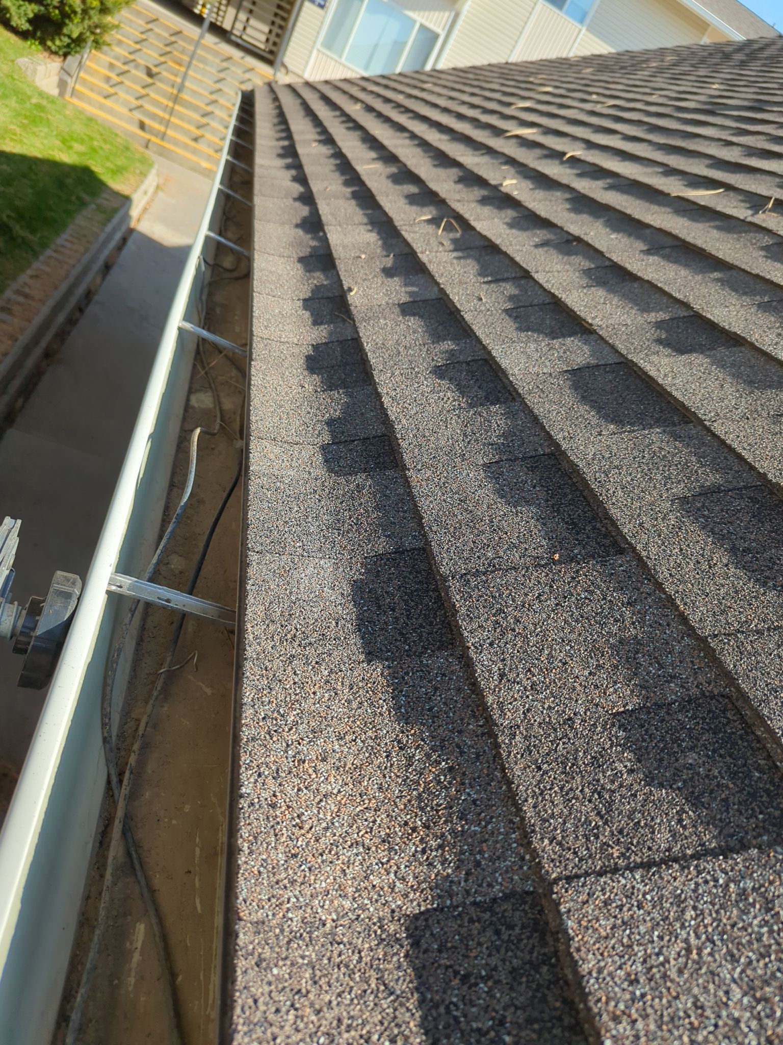 Commercial gutter cleaning Billings, MT after photo with clean gutters