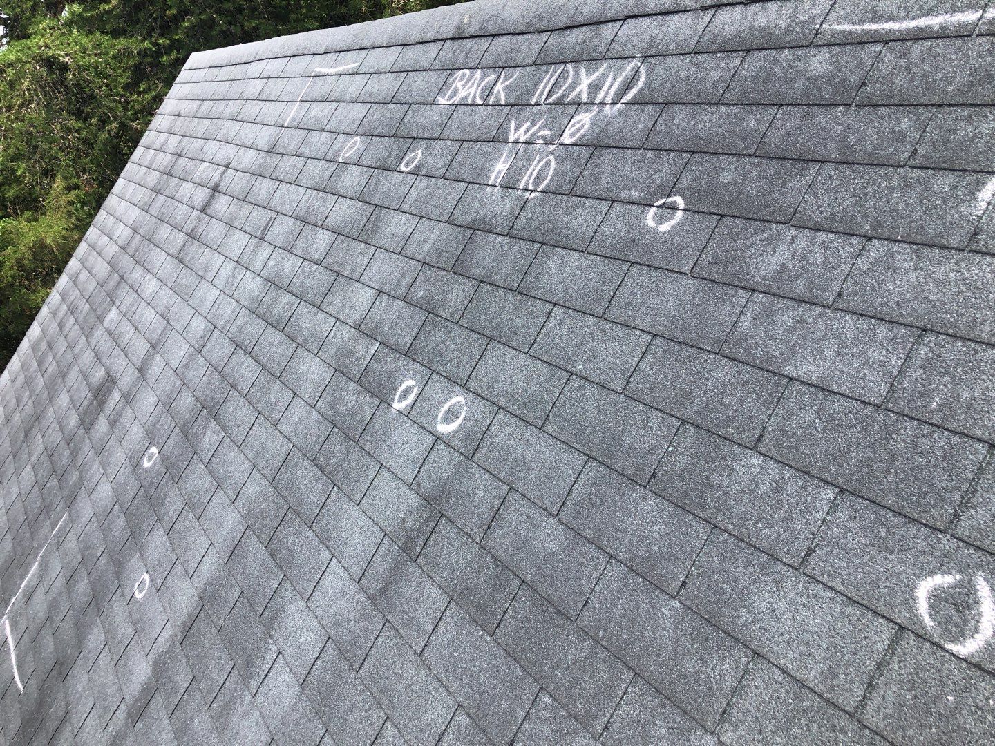 Roof replacement and interior repair by hail damage using Moire Black by Just Brilliant Restoration JBR