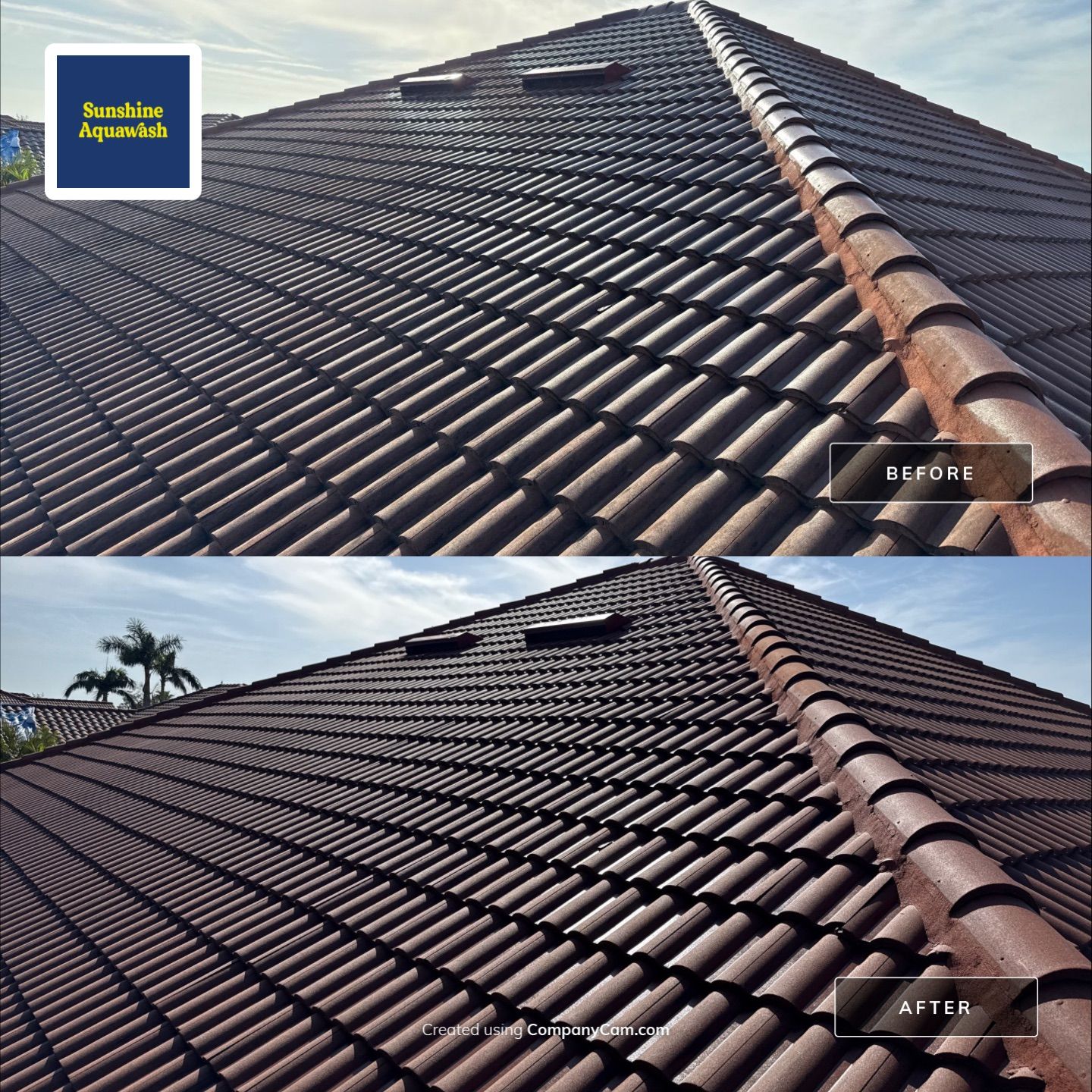 Roof Cleaning & Gutter Brightening | The Inlets Community | Manatee River | Bradenton, FL by Sunshine AquaWash