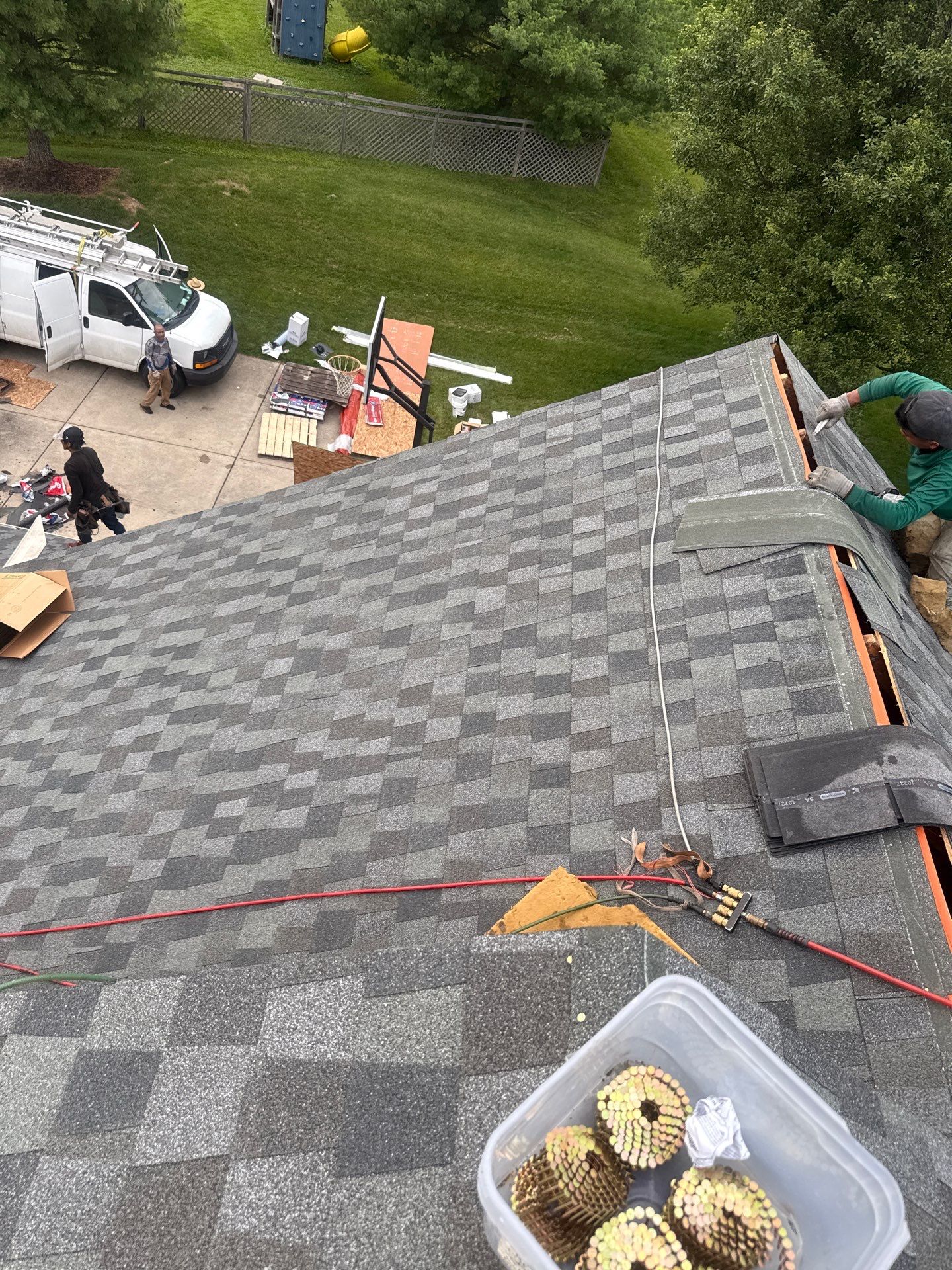 Residential Roofing Installation using GAF Timberline HDZ Mission Brown by Rainstoppers Roofing