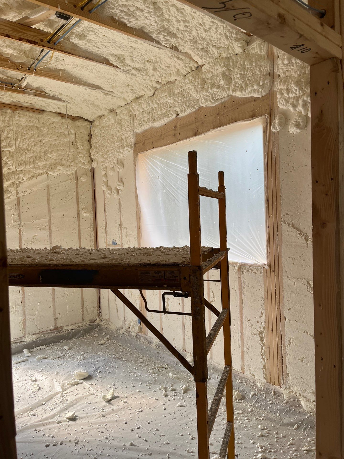 New Construction using open cell spray foam by NYS Foam & Energy