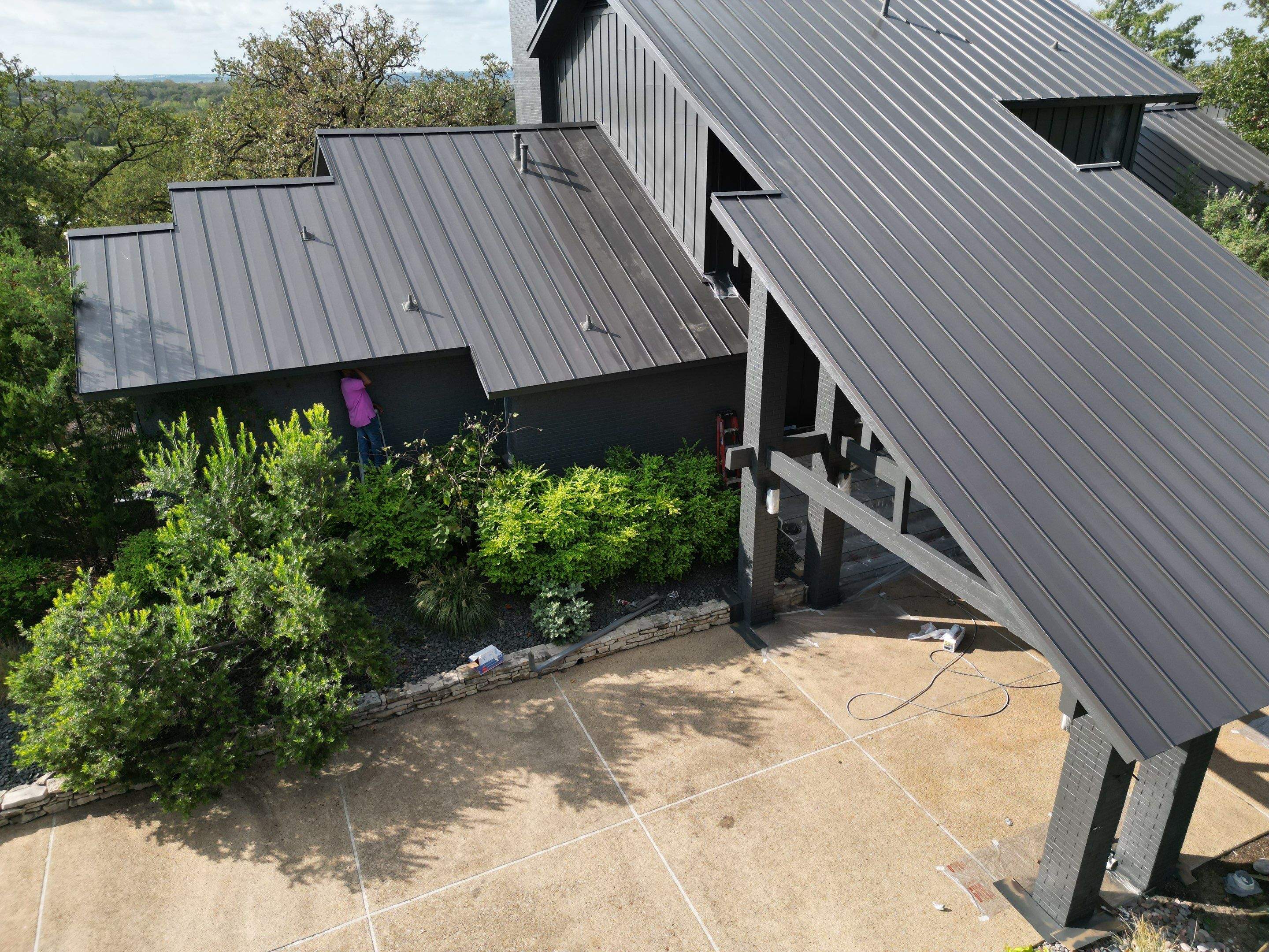 Final Roof Drone Shots by First Out Roofing 