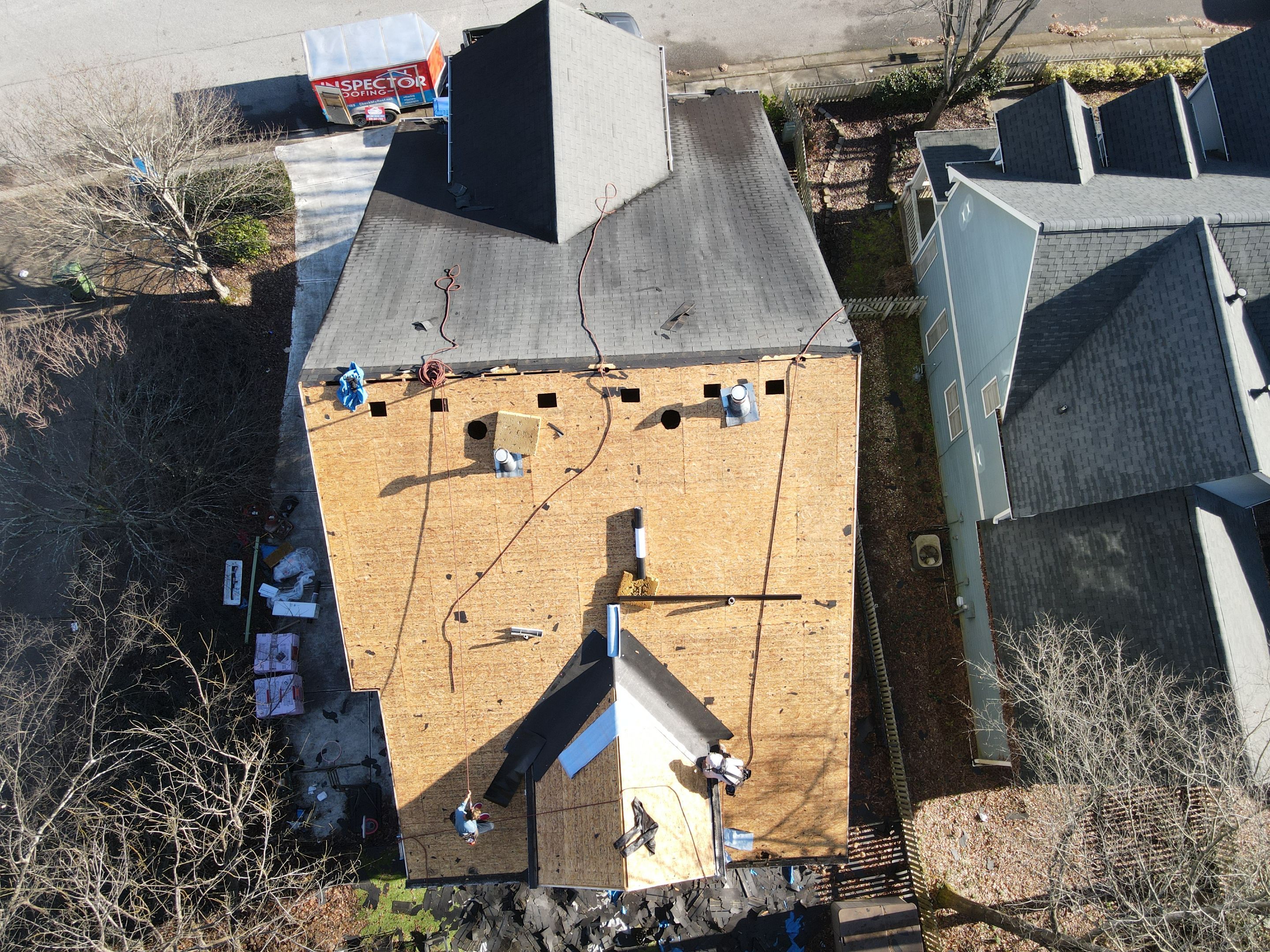 Residential Roofing Installation using Owens Corning by Inspector Roofing and Restoration