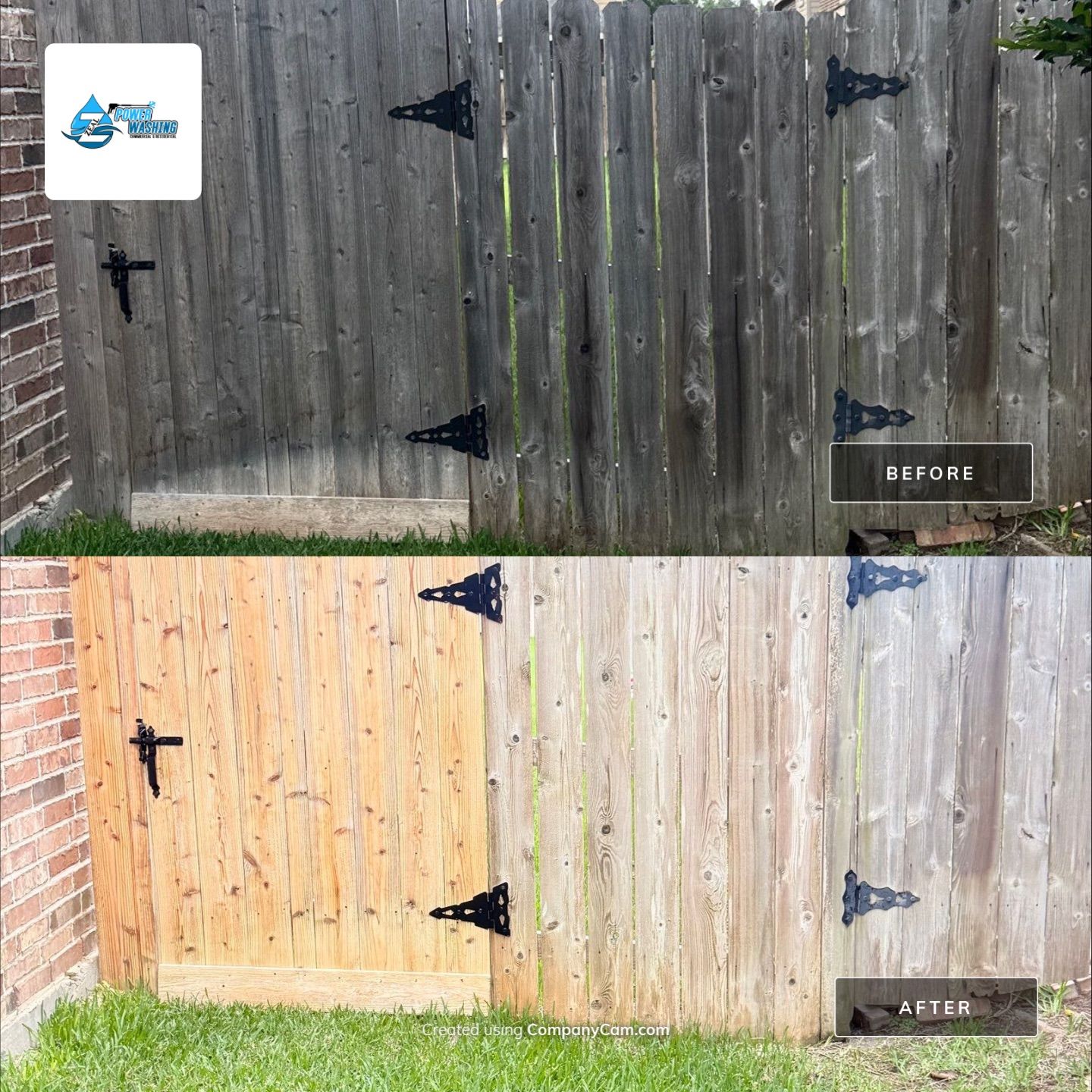 Residential Wood Fence Restoration and Protective Staining in Katy by Zeal Power Washing