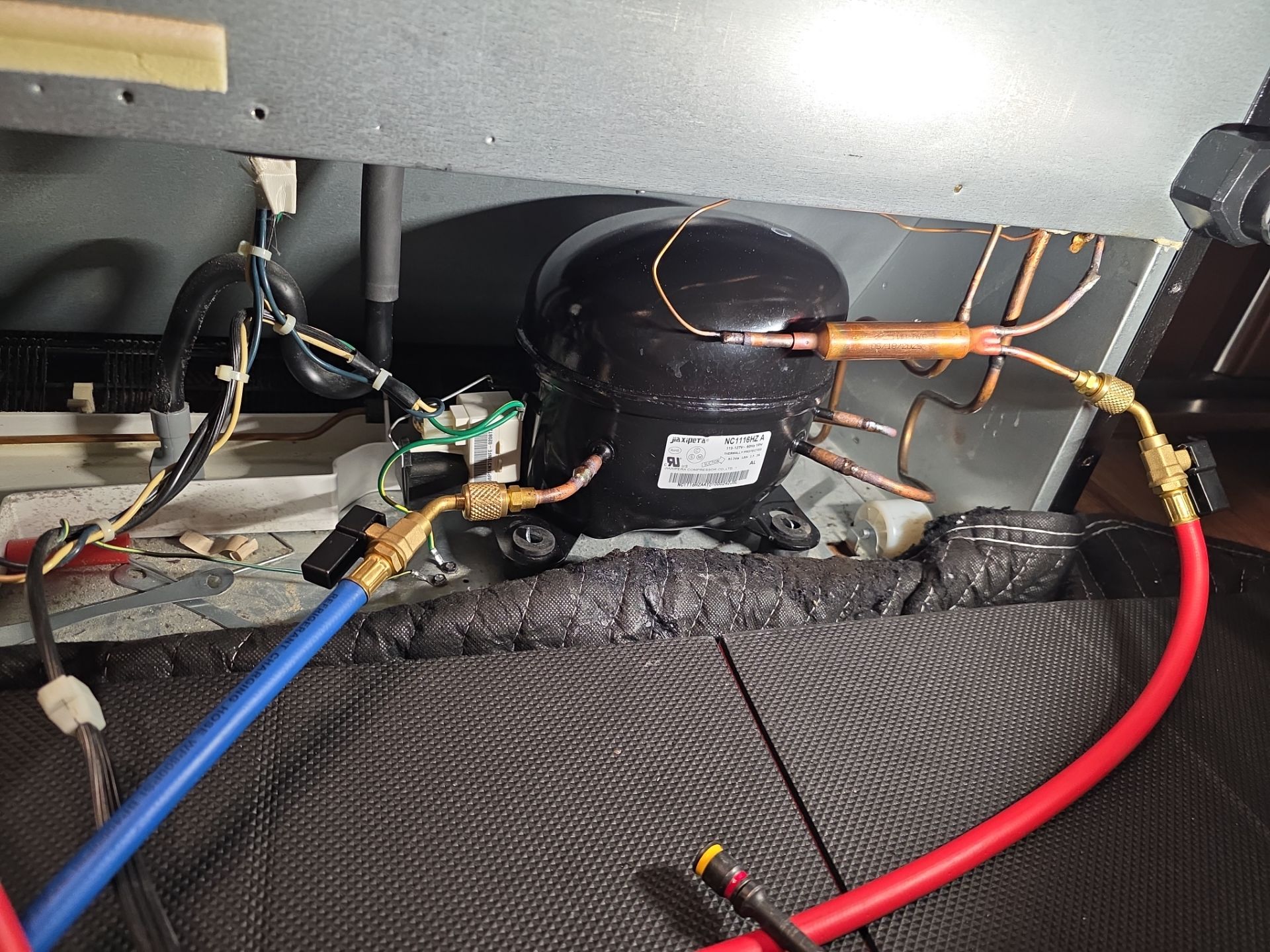 Whirlpool French Door Refrigerator Sealed System Repair in Leesburg by AMB-WORKS APPLIANCE REPAIR