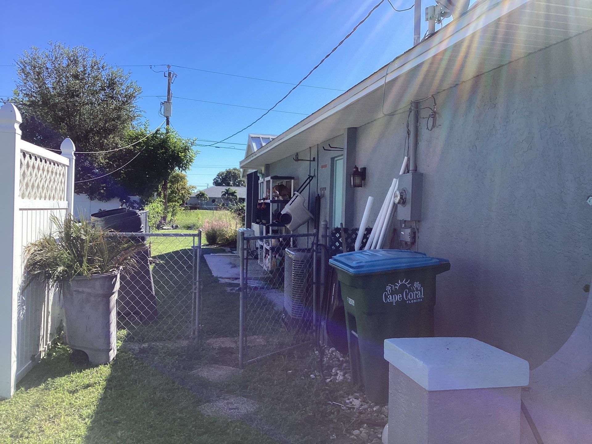 Soffit and Fascia Installation using White Vinyl Soffit in Cape Coral FL by Gutter Professors