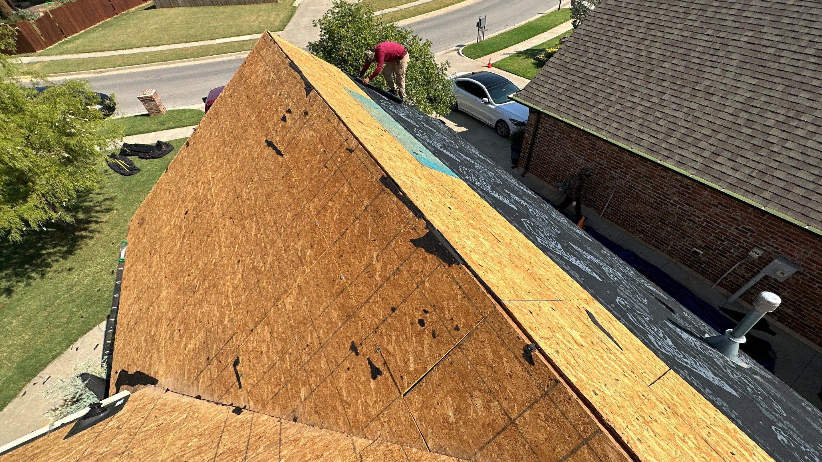 Reroof using Owens Corning Duration Storm IR in Driftwood by Castillo Roofing