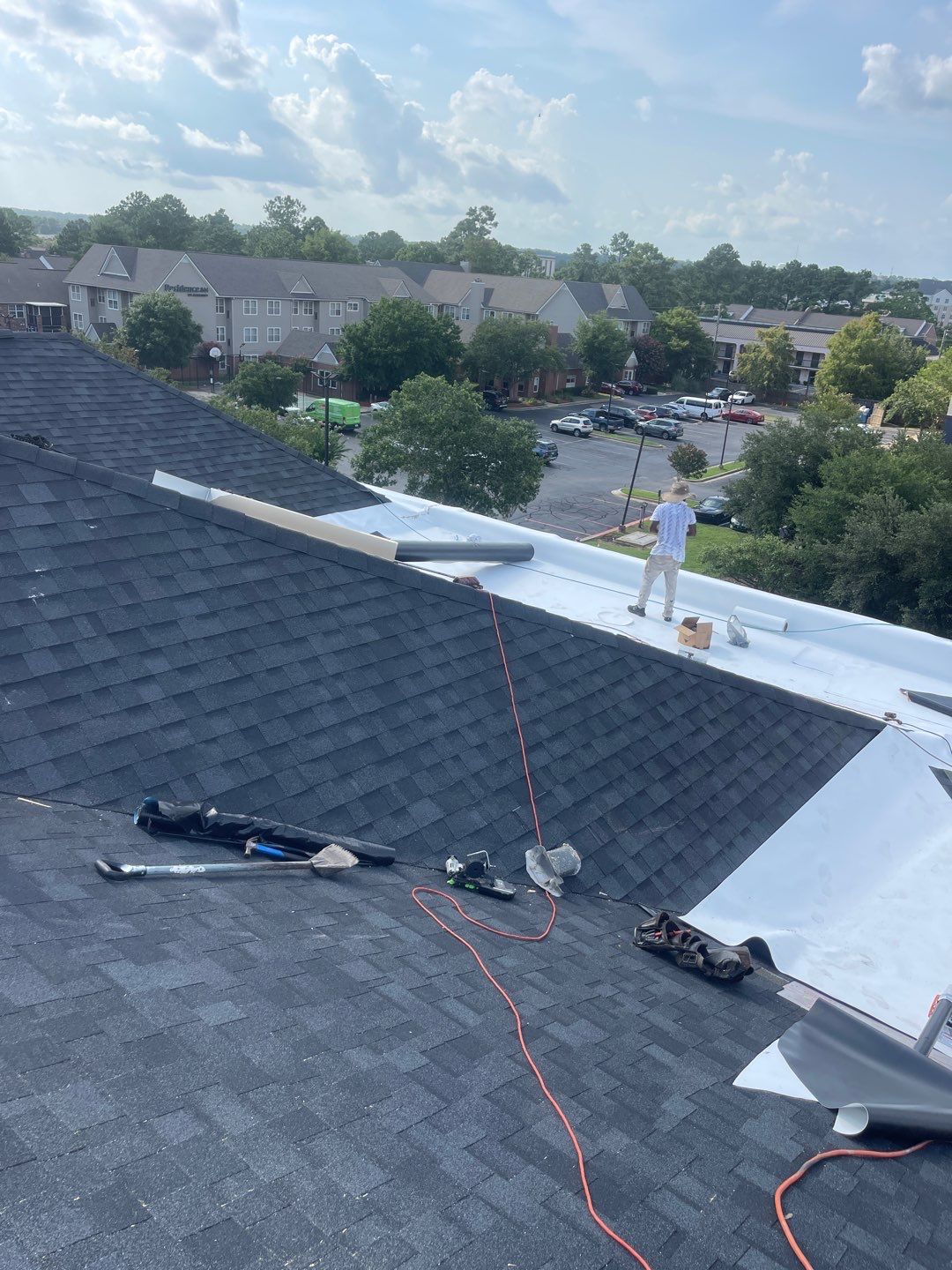Commercial Roofing Installation using Roof Replacement by American Roofing & Construction LLC