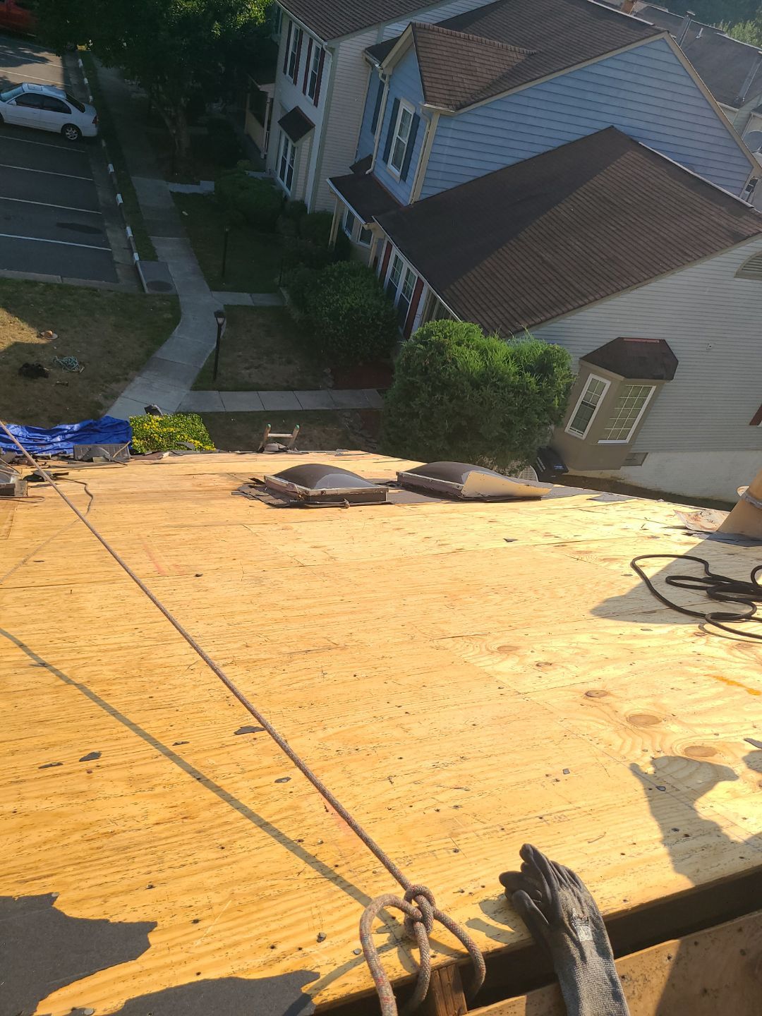 Montclair: Roof Installation with CertainTeed Landmark Designer Shingles in Burnt Sienna by RM Banning, Inc.