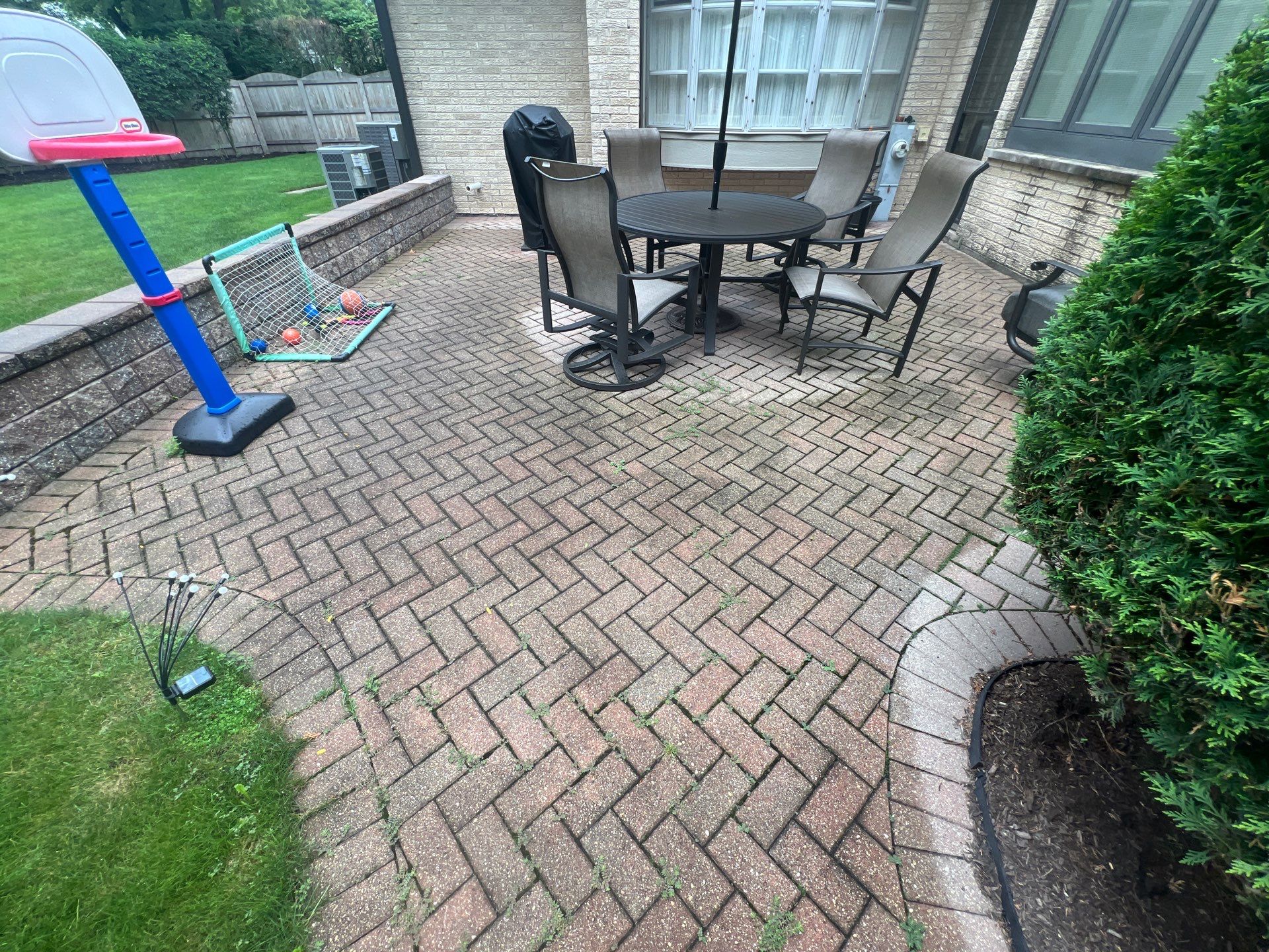 Brick paver clean, sand and seal.  using Surebond SB-1300 by Northern Power Washing LLC.