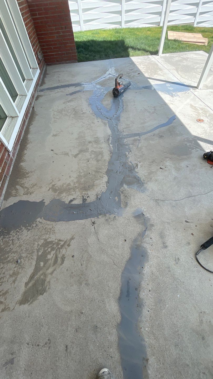 Patio Transformation using Echo 1/4" Chip by Croc Coatings, LLC