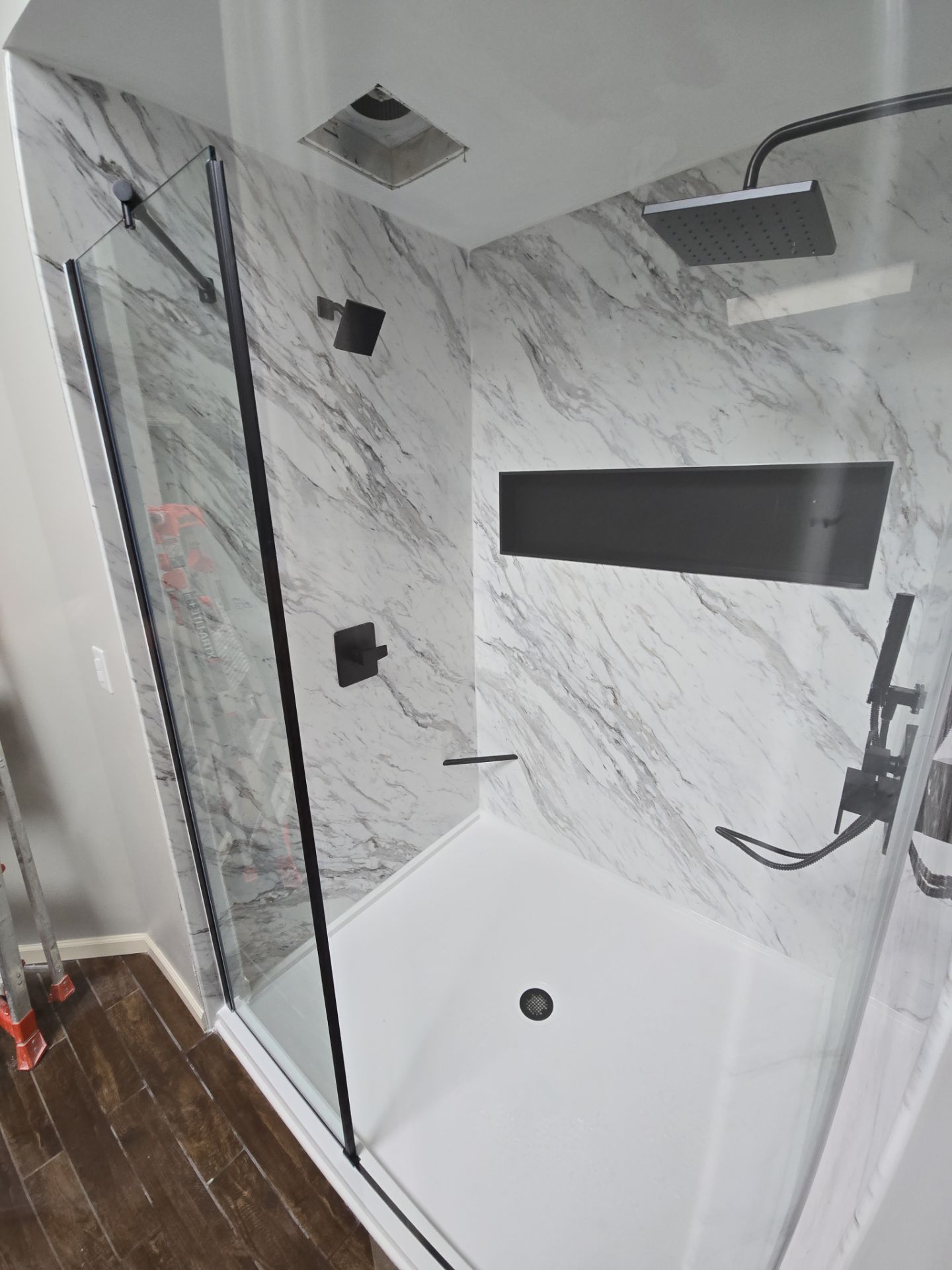Existing tile shower was a rotting disaster by The Shower Company