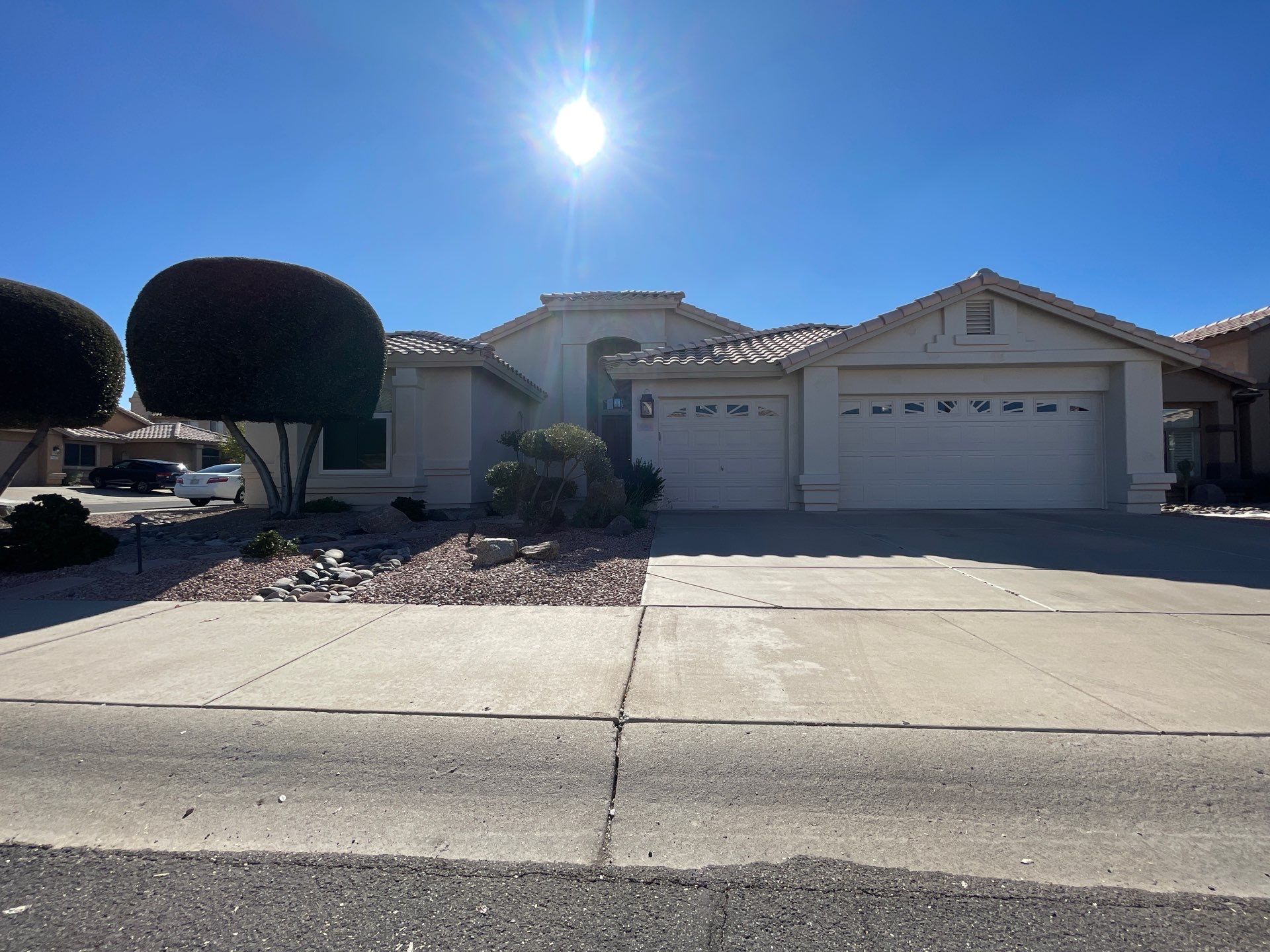 Gazzo - A Beautiful Home Exterior Transformation in Scottsdale, AZ with C&M Primer and Sherwin Williams Paints by Double G Painting Contractors, LLC