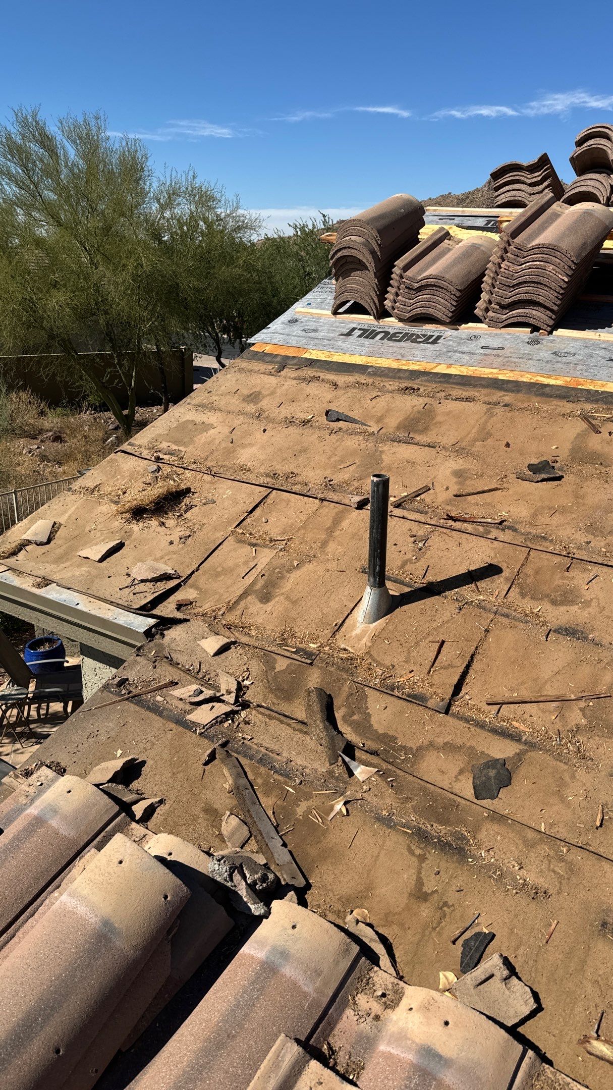Residential Roofing Installation using Clay Tile by Weather-Tite Exteriors LLC