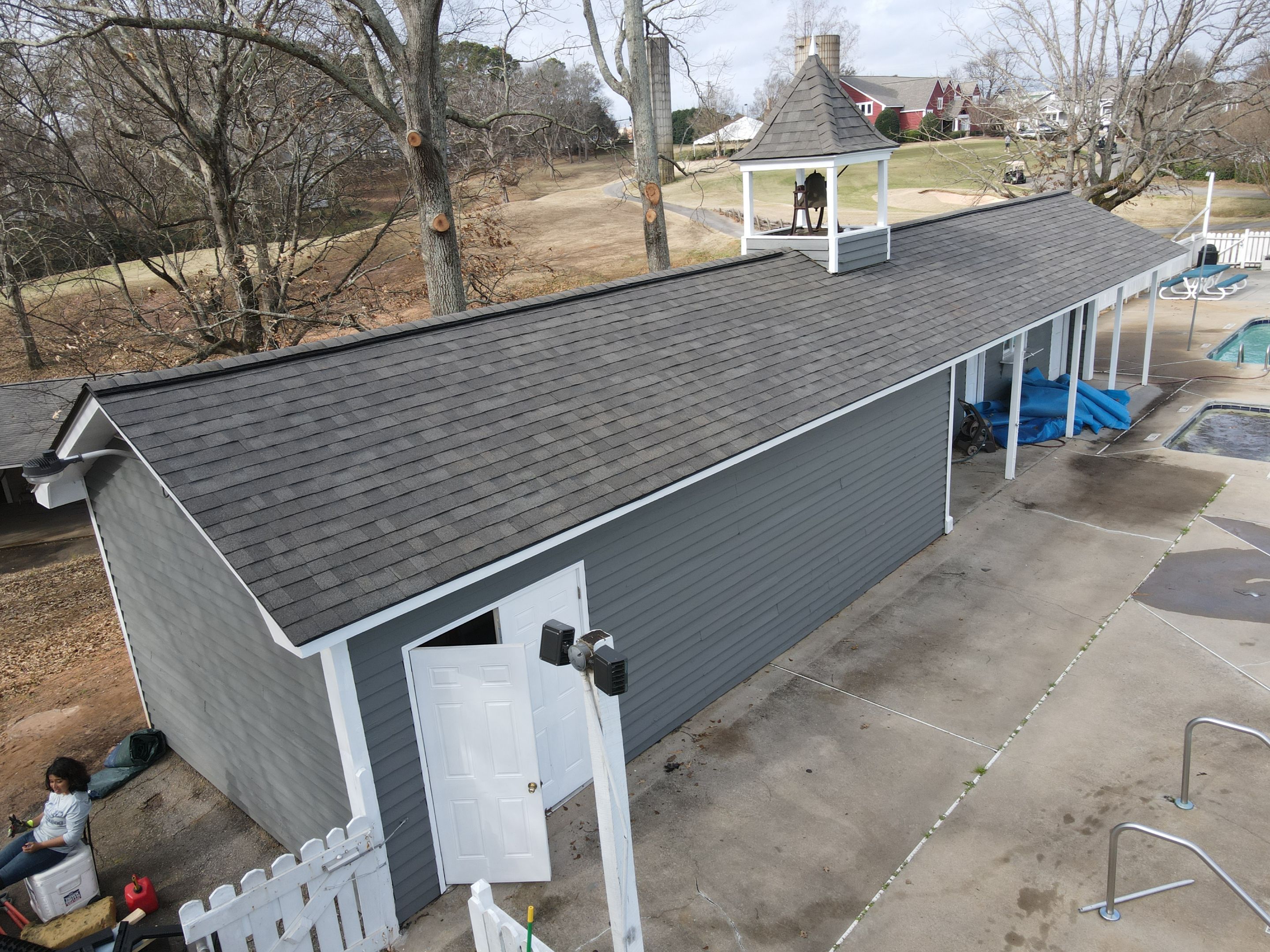 Commercial Roofing Installation using Owens Corning Oakridge Shingles by Indigo State Roofing