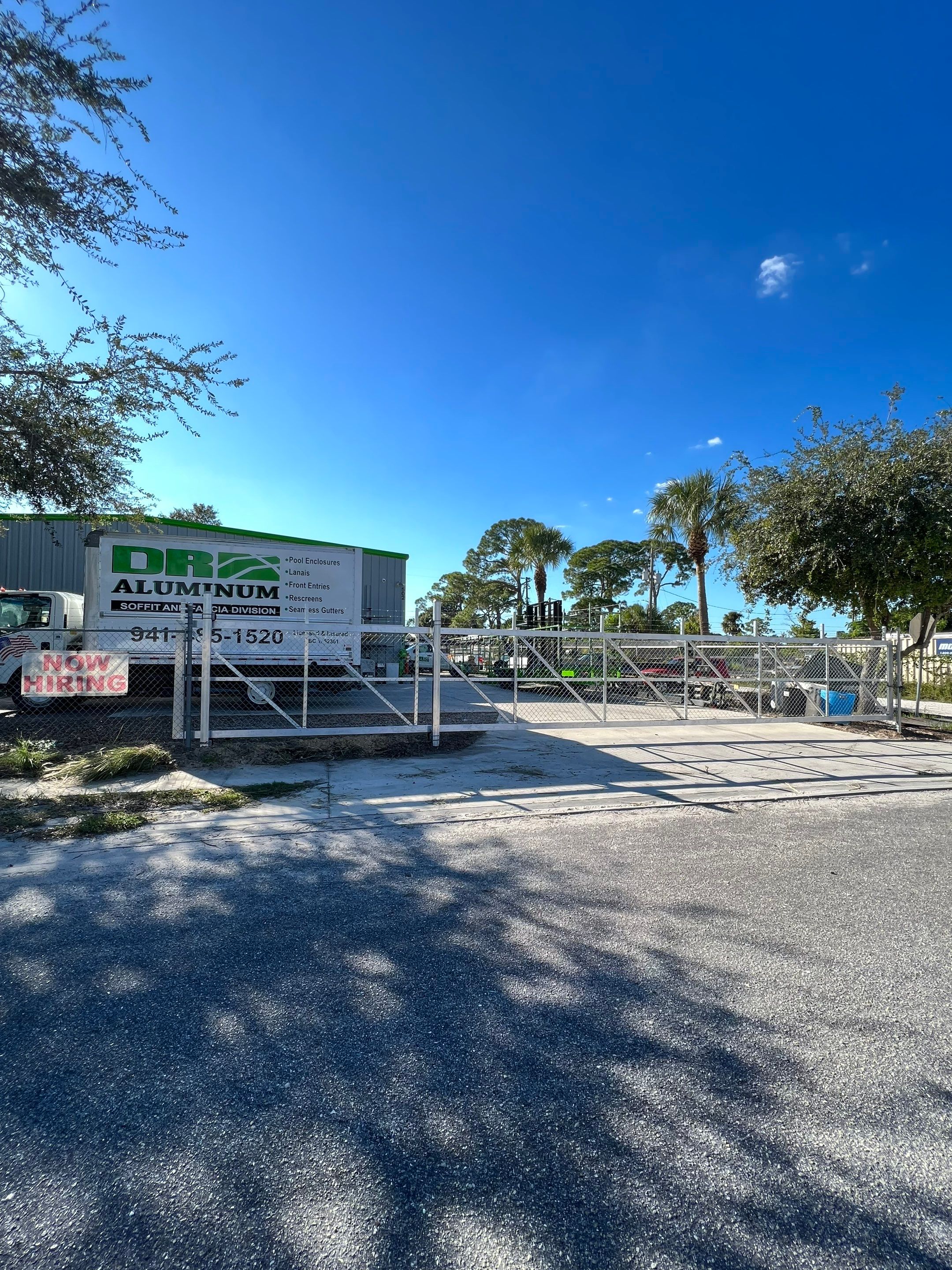 Commercial Fence Installation using Aluminum Estate Gate by Asap fence and gates, LLC
