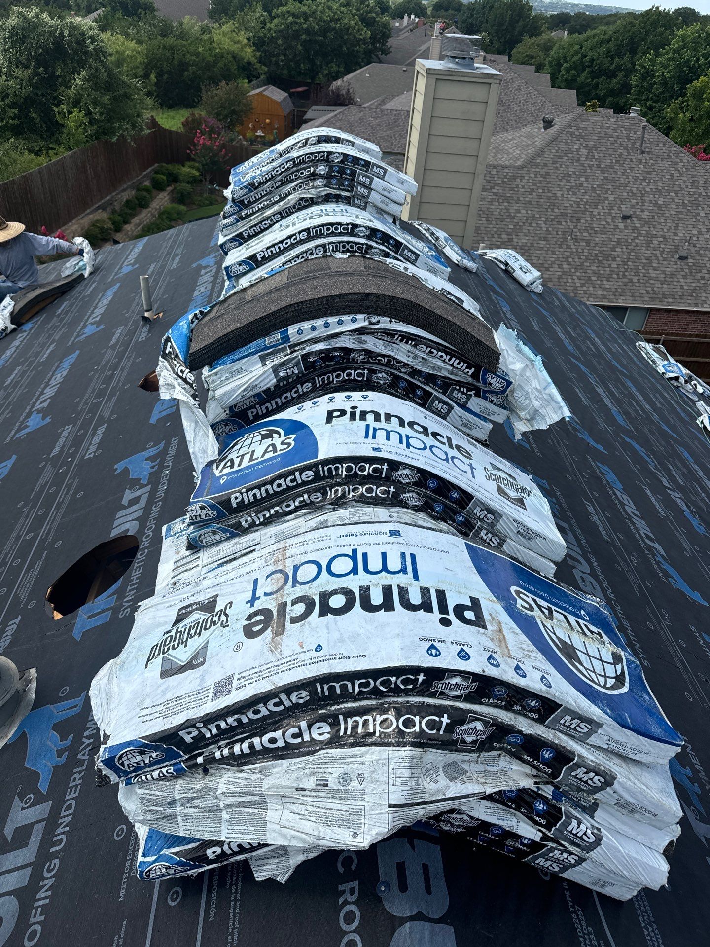 Project in Weatherford by Lonestar Roofing and Restoration LLC.