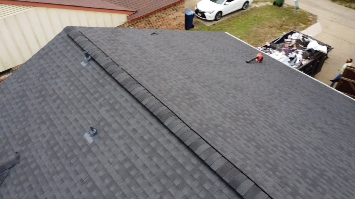 Full GAF Charcoal Roof Replacement in Garland, TX by road roofing llc