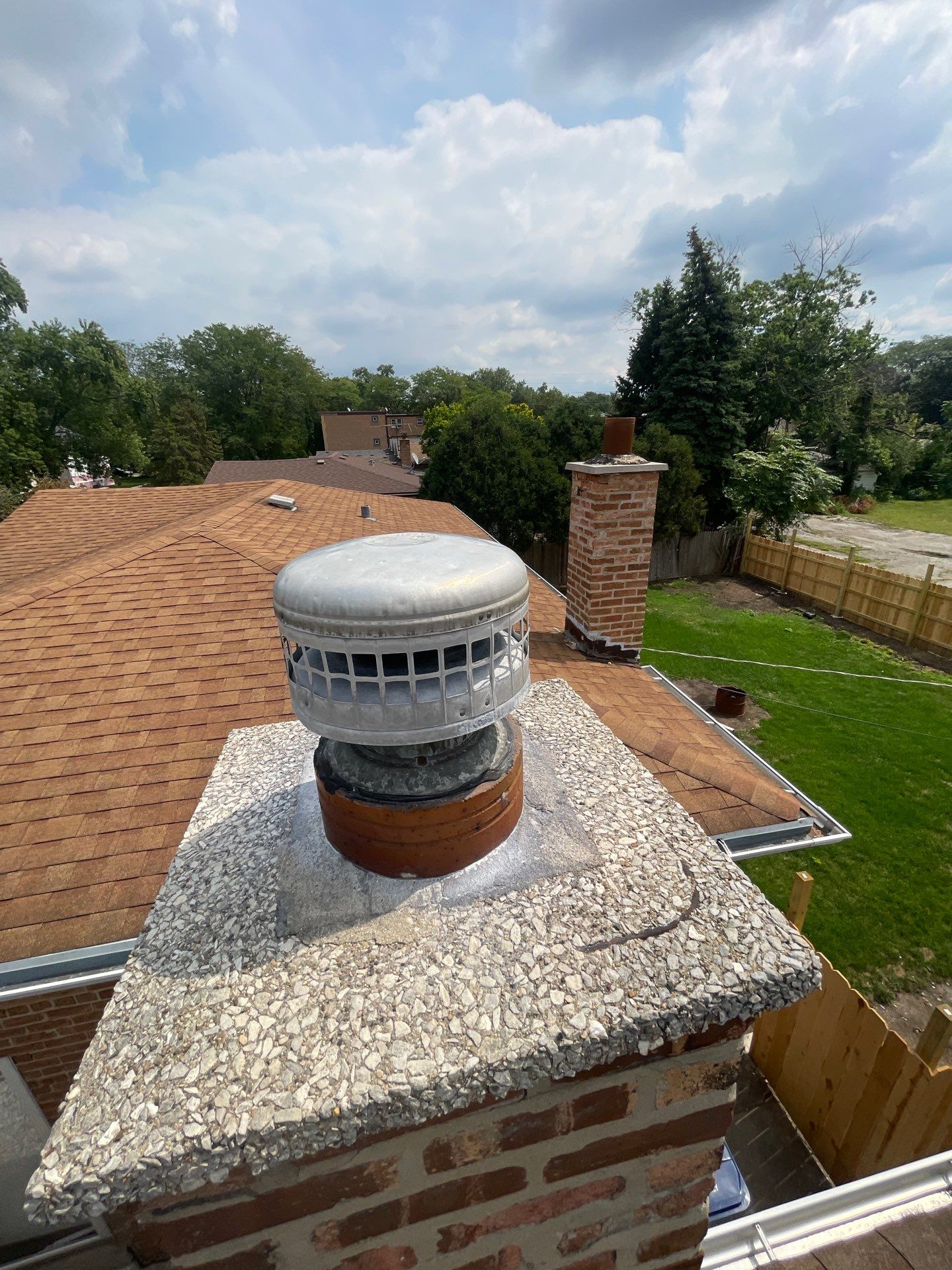 Roof replacement by wind damage by Just Brilliant Restoration JBR