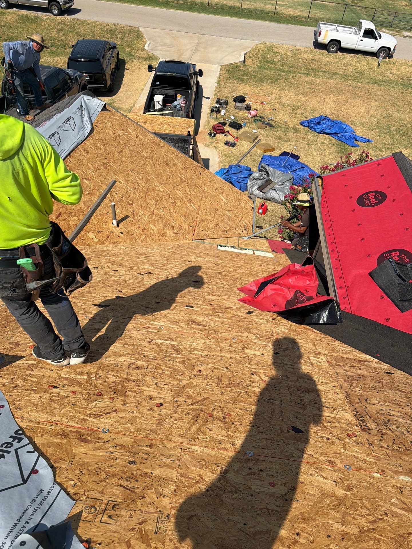 Residential Roof Replacement and Decking Repair in Springtown, Texas by Performance 1 Roofing
