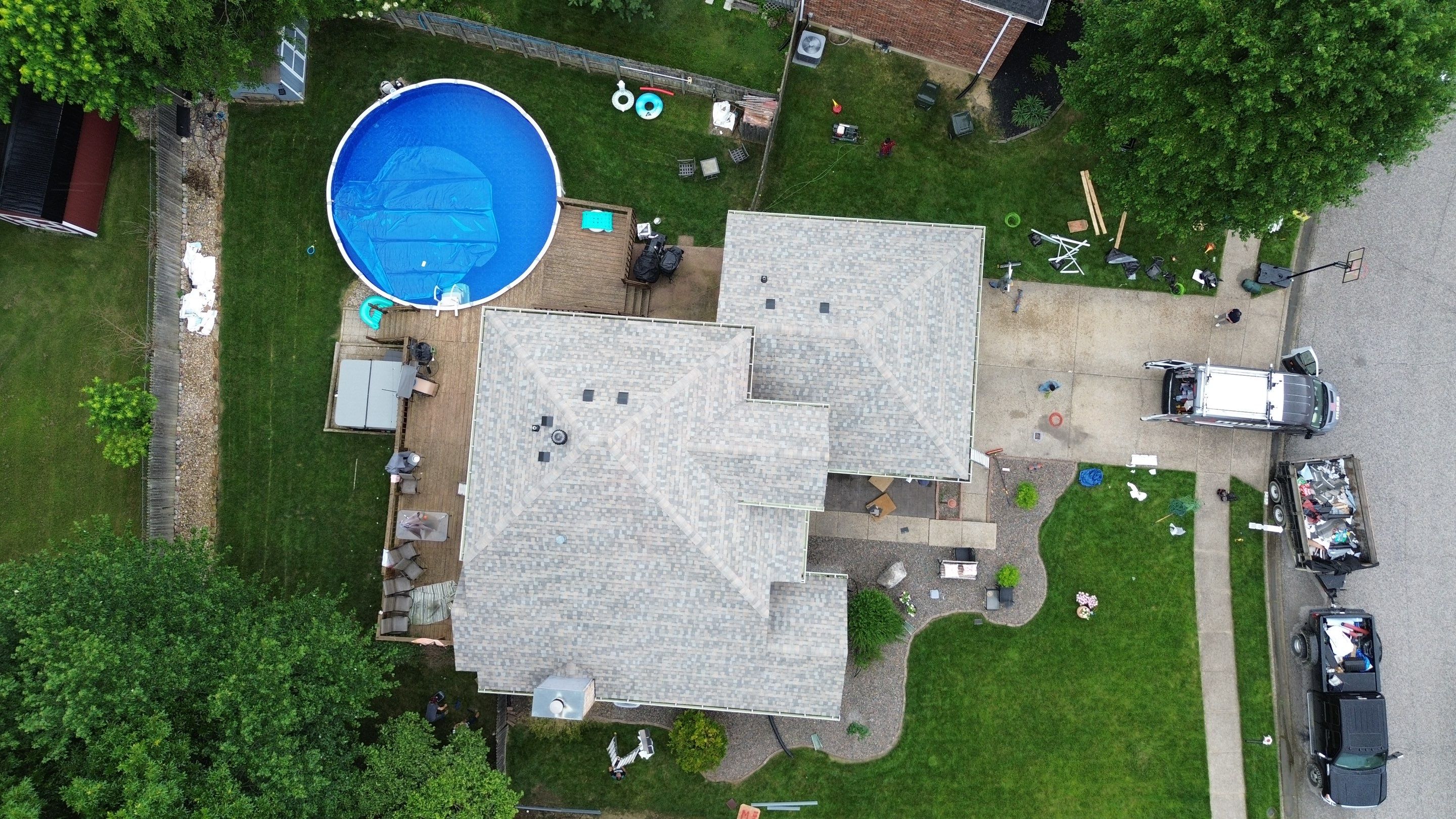 Project in New Albany by Moss Roofing