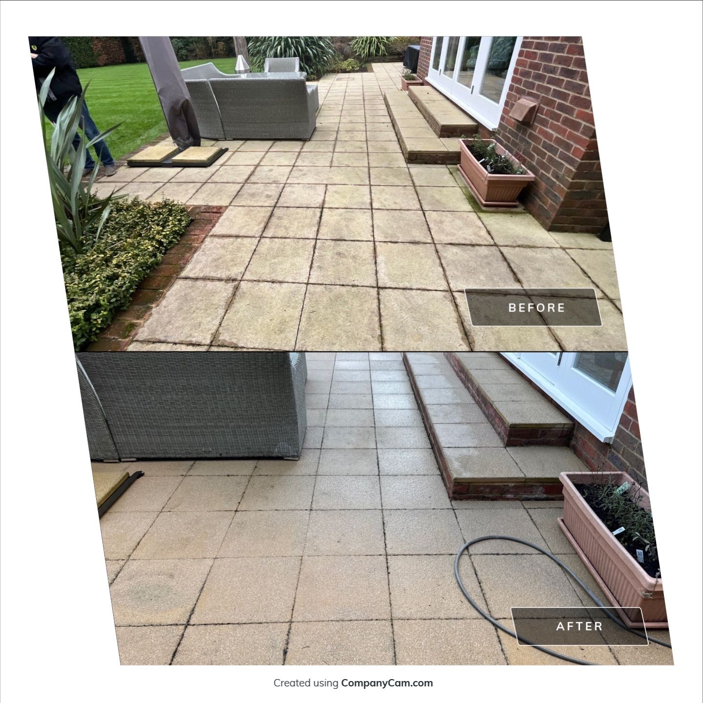 Roof - Driveway - Patio Clean using 18inch Whirlaway FSC by Ges Exterior Cleaning ltd