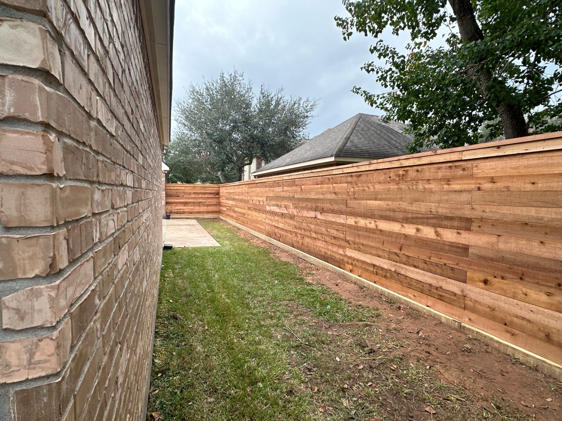Fence Installation using Premium horizontal WRC by Tim's Fences