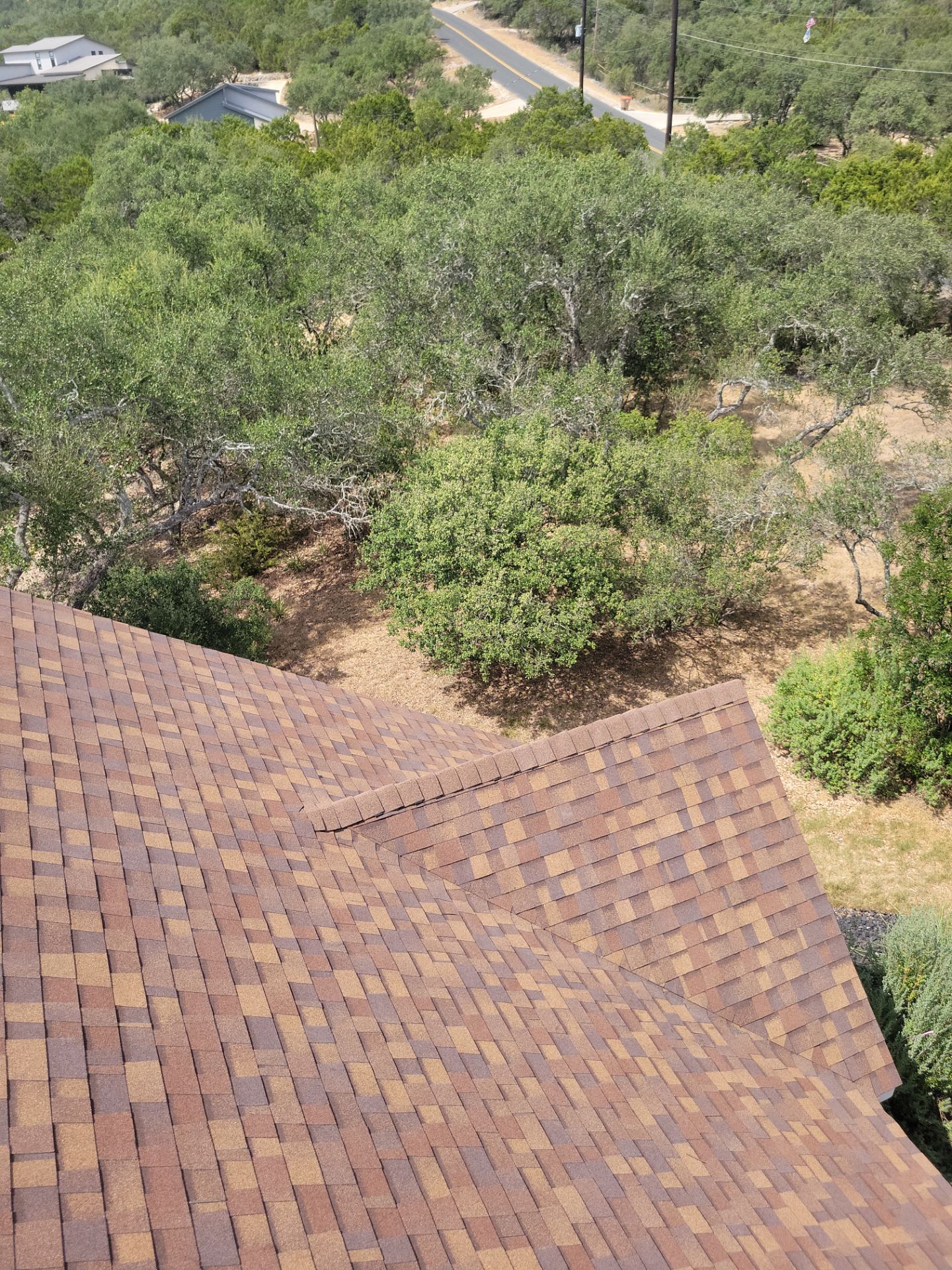 Architectural Shingle Roof Replacement for San Antonio Brick Home by Heaven Sent Roofing, LLC