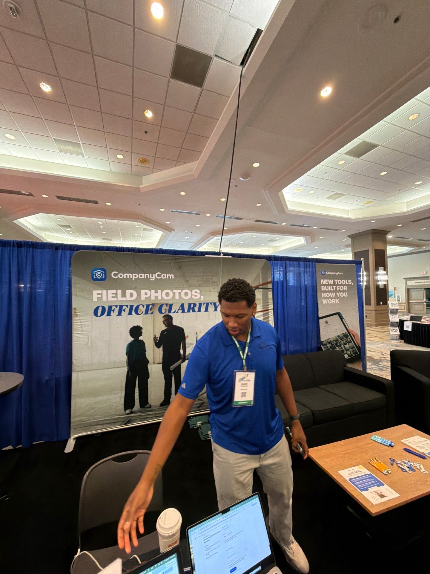 Commercial Exhibit and Branded Booth Installation in Dallas by CompanyCam Sales Demo