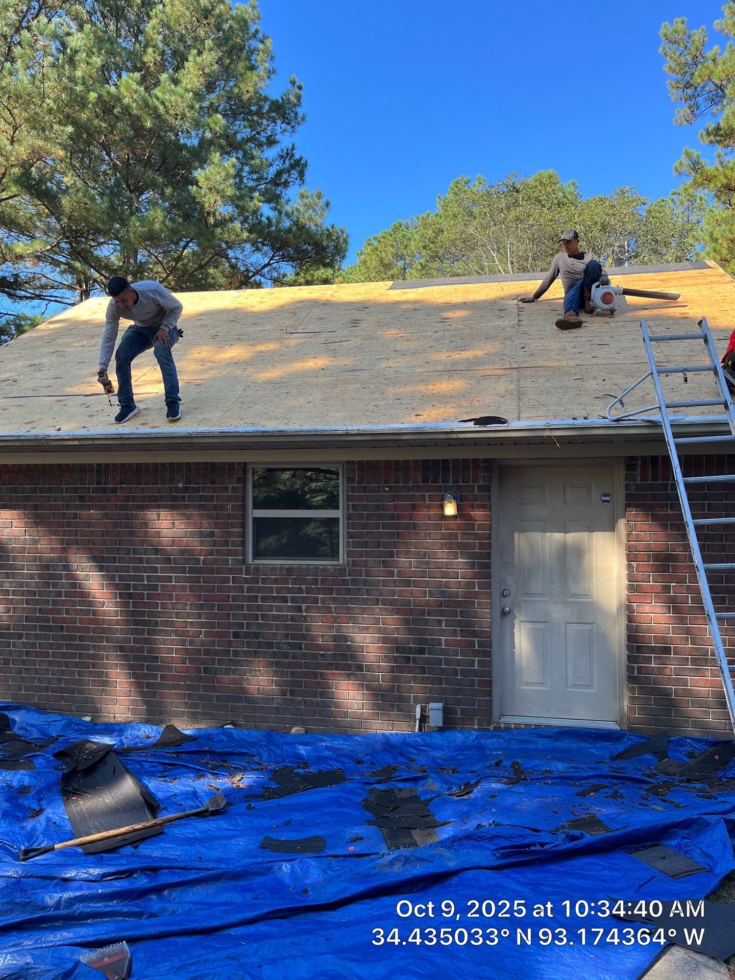 Full Residential Roof Replacement with GAF Timberline HDZ Shingles in Hot Springs by Temple Roofing and Exteriors