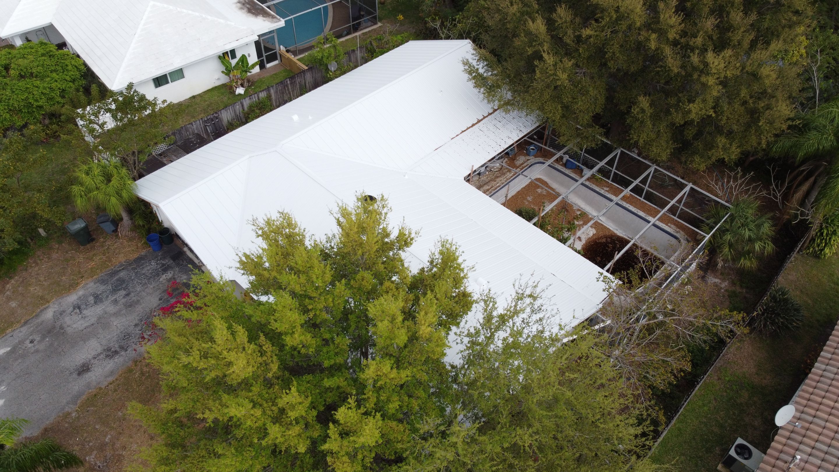 Residential Roofing Installation using 1" Nail strip metal roof by BLUES BROTHERS ROOFING