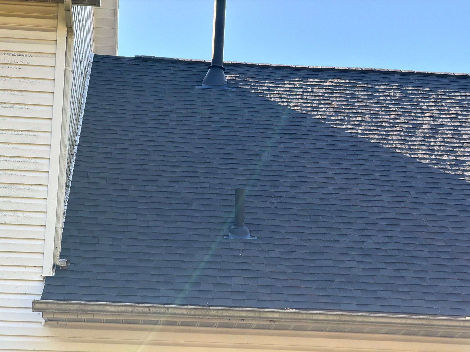 Residential Roofing Installation using GAF Timberline HDZ Charcoal by Nitro Roofing and Construction