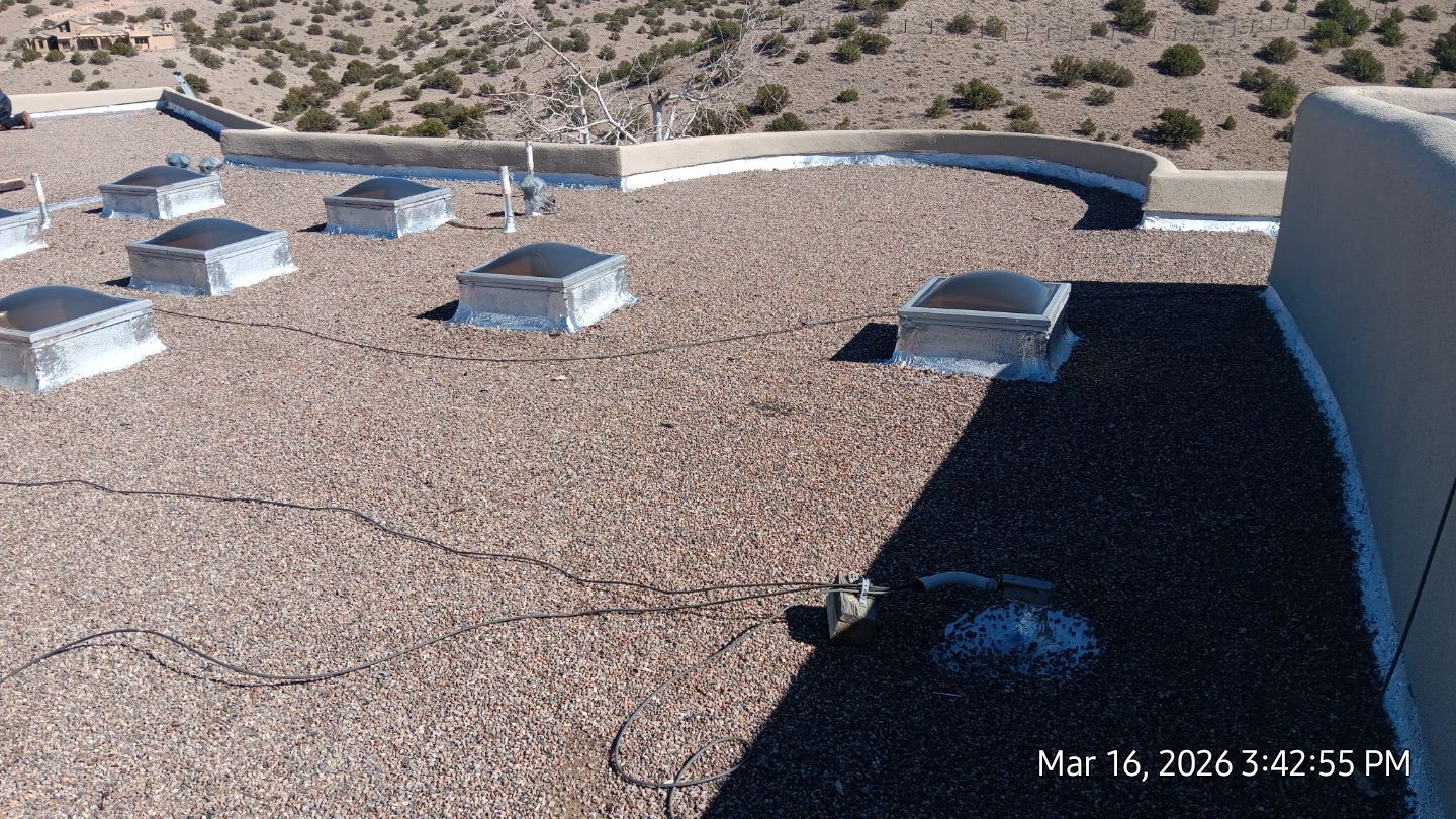 Tar & gravel complete roof tune up in Placitas by Doyle Roof Masters Inc