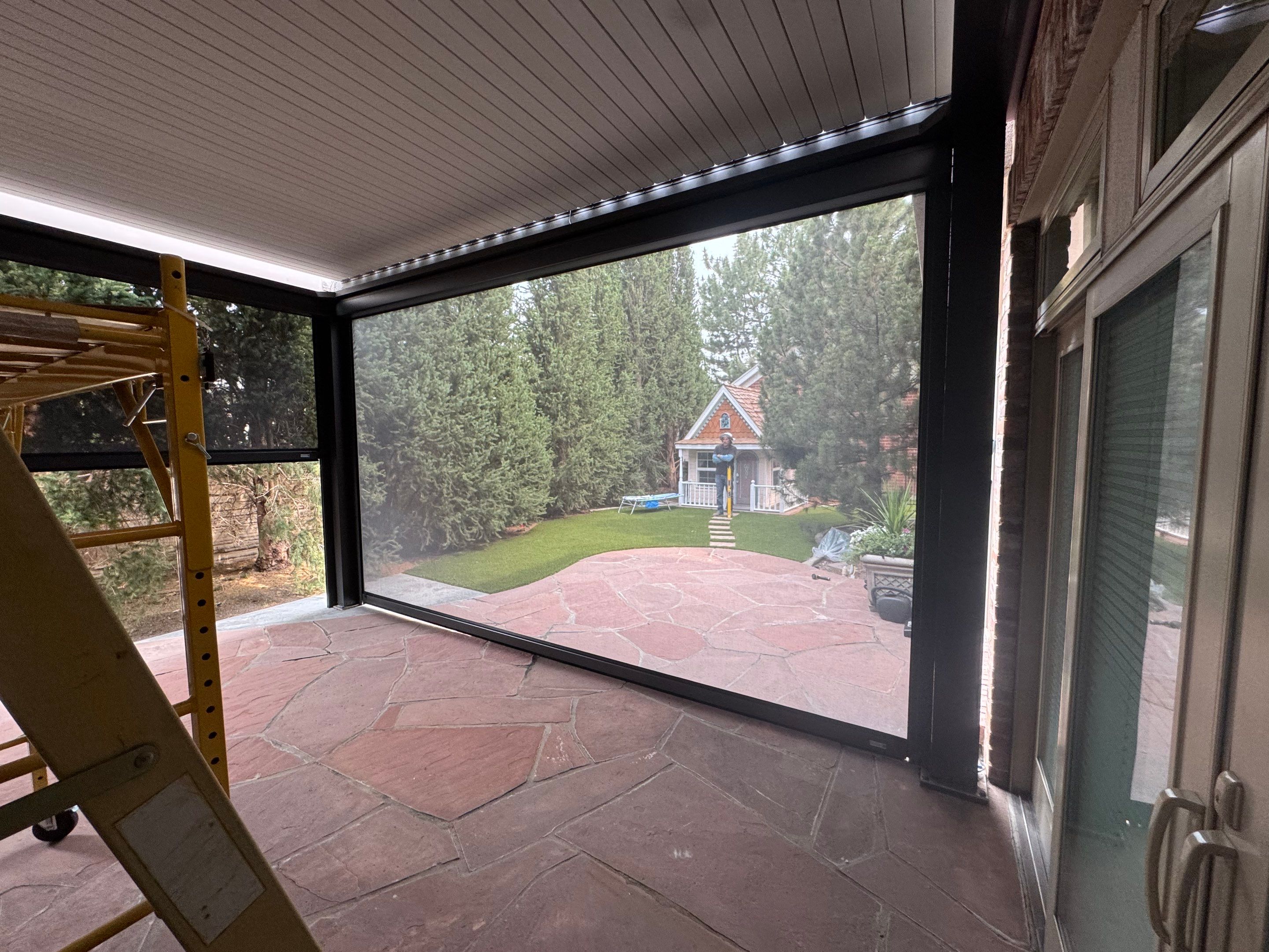 MagnaTrack Screen Installation in Denver by Outdoor Solutions Colorado
