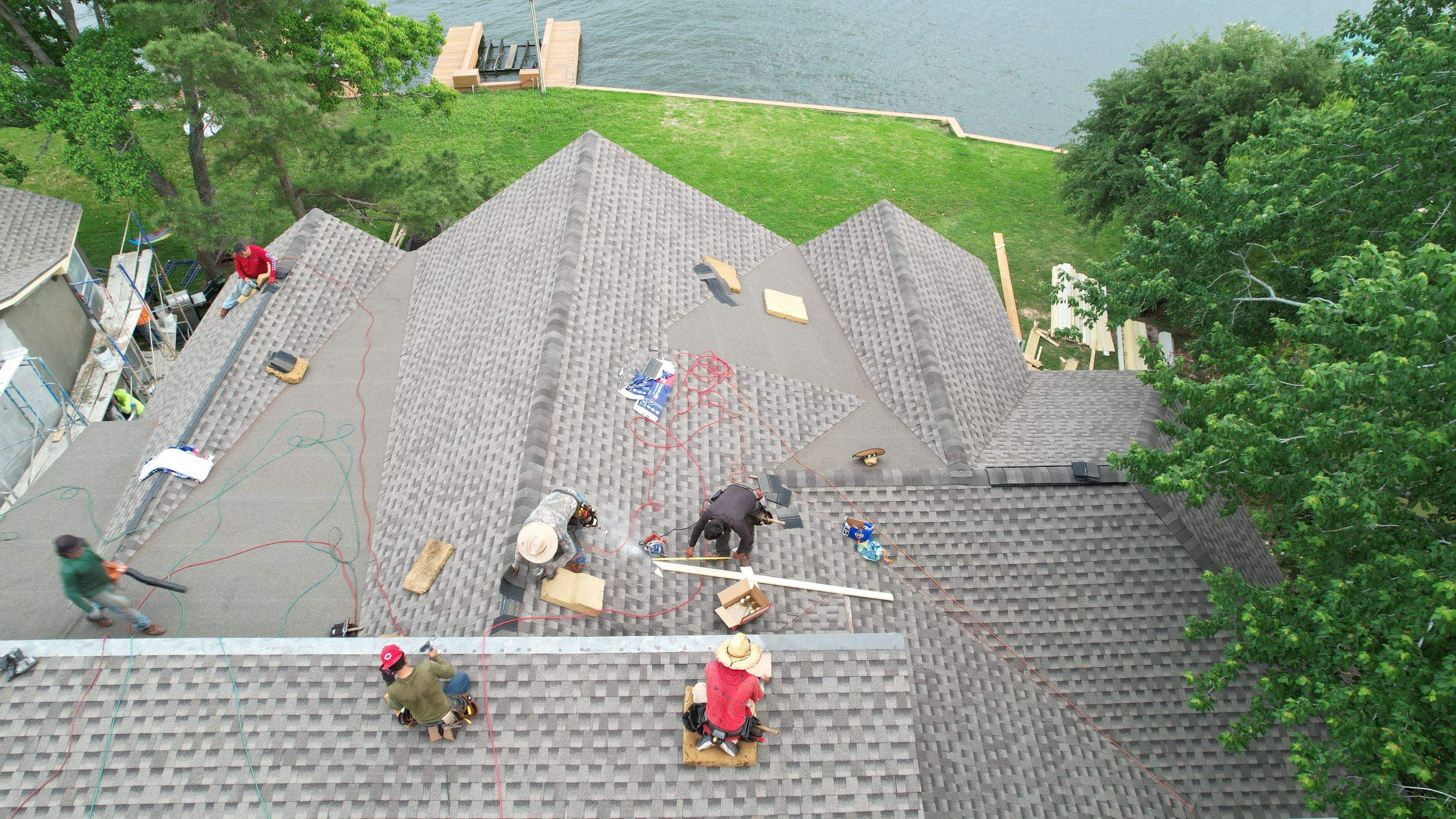 Lakefront GAF Roof Replacement — Montgomery, TX by PL Roofing & SB Roofing, LLC.