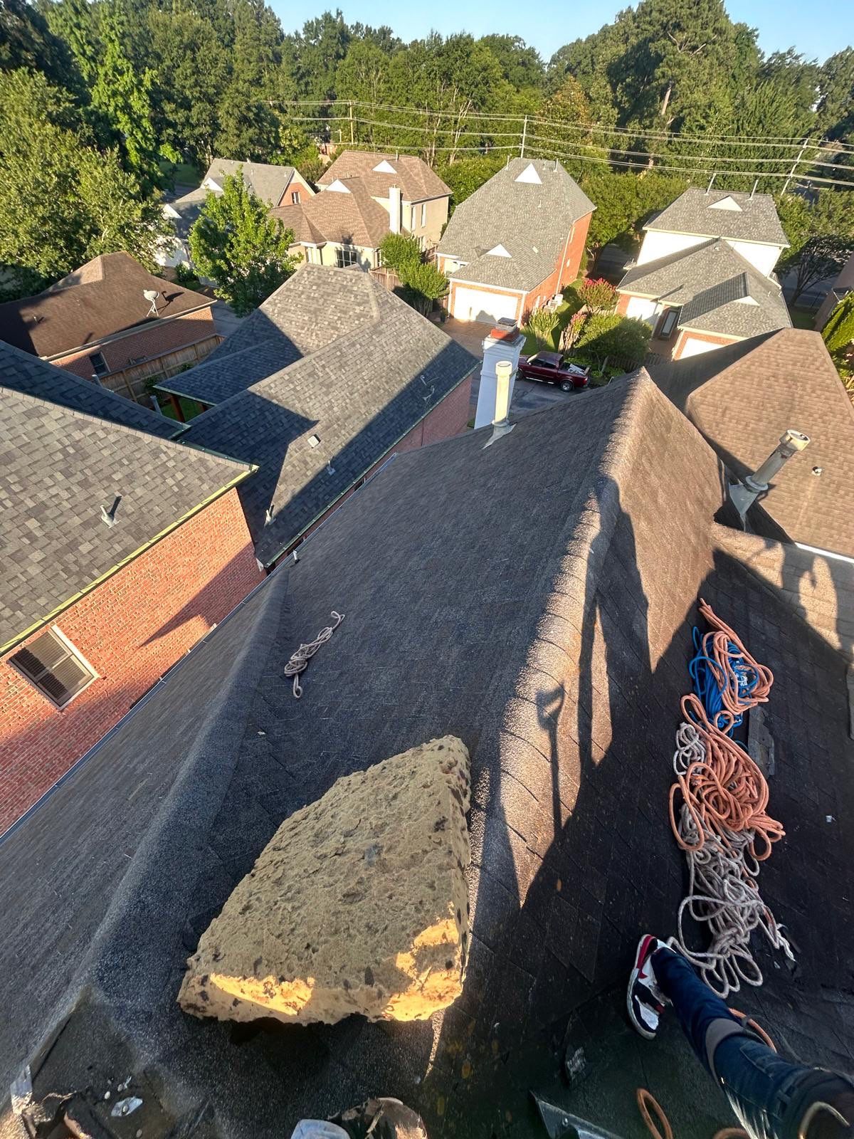 East Memphis Residential Roof Replacement Featuring GAF Timberline HDZ Shingles by Revival Roofing Services