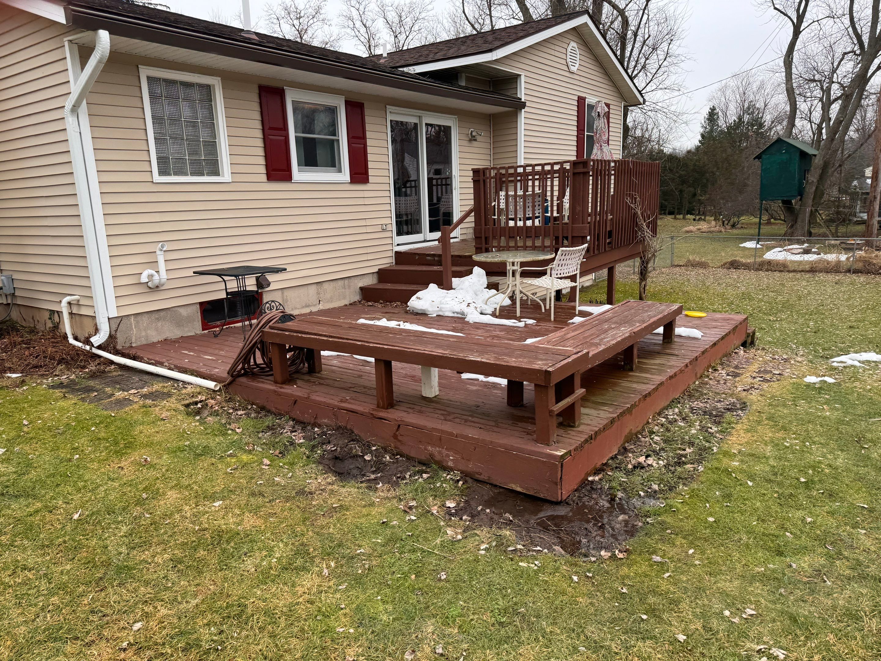 Deck Installation using Treated Lumber by Avalon Roofing and Exteriors