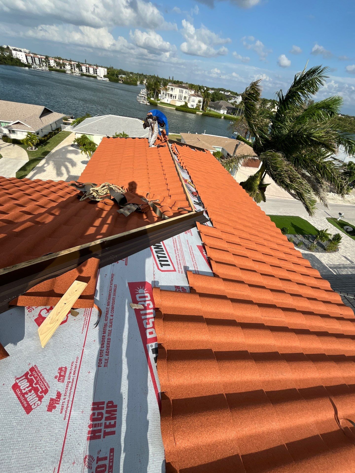 Decra Stone-Coated Metal Roof Installation for Bonita Springs Estate by cordova home services