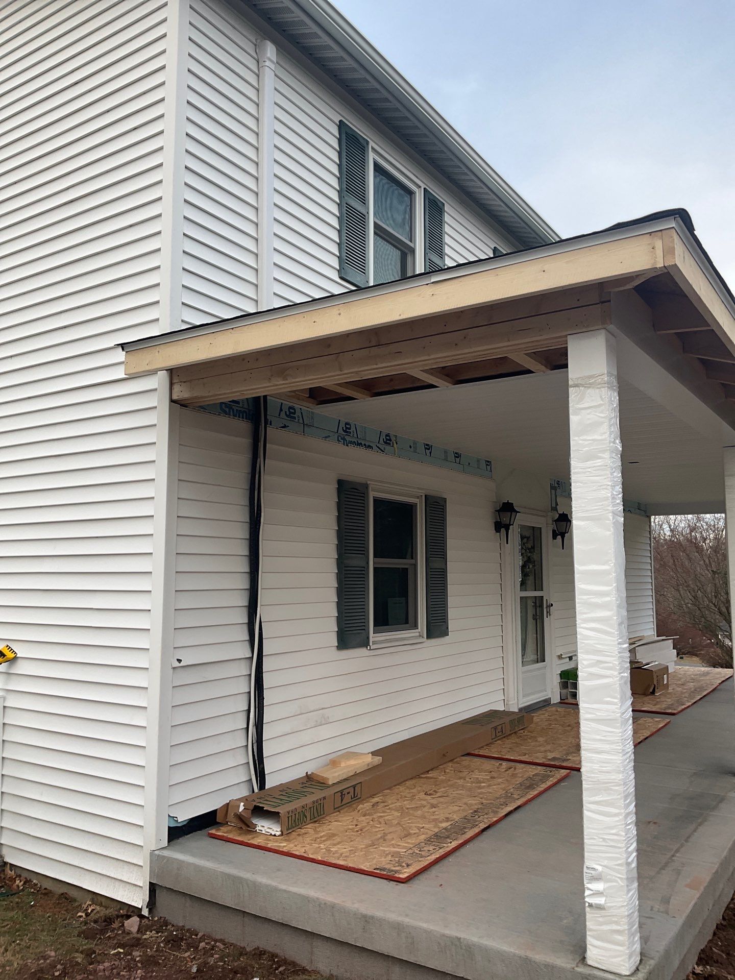 Custom Front Porch Addition in Ringtown by Esh Builders