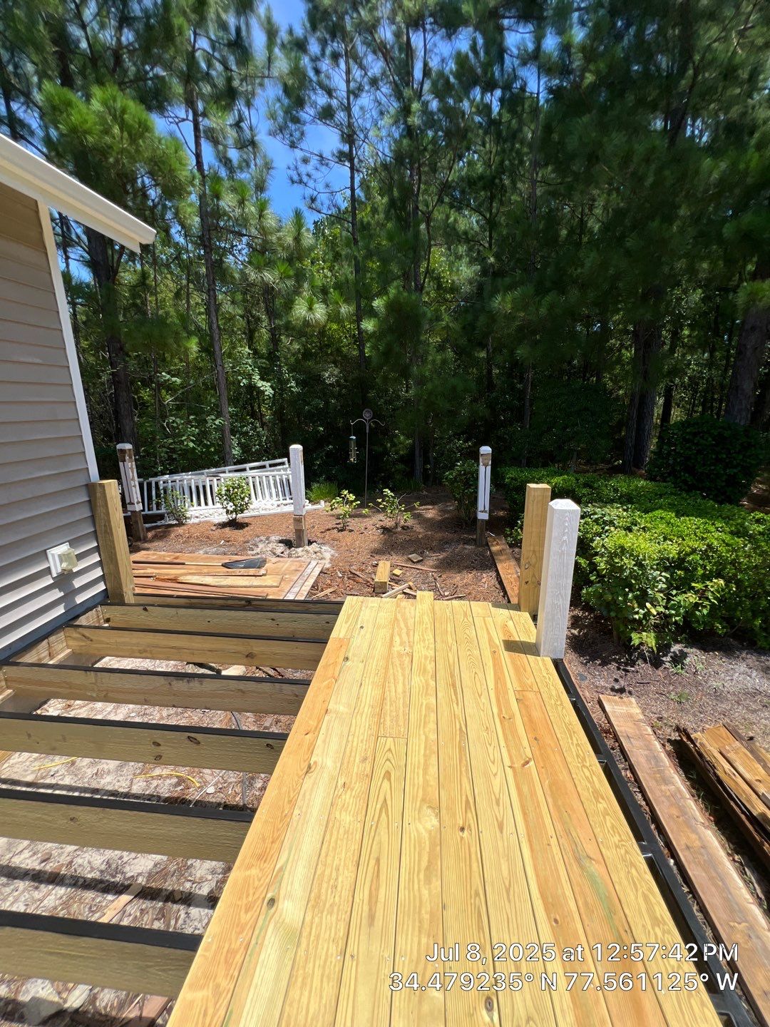 Custom Back Porch in Hampstead, NC by RGR Construction and Roofing, LLC