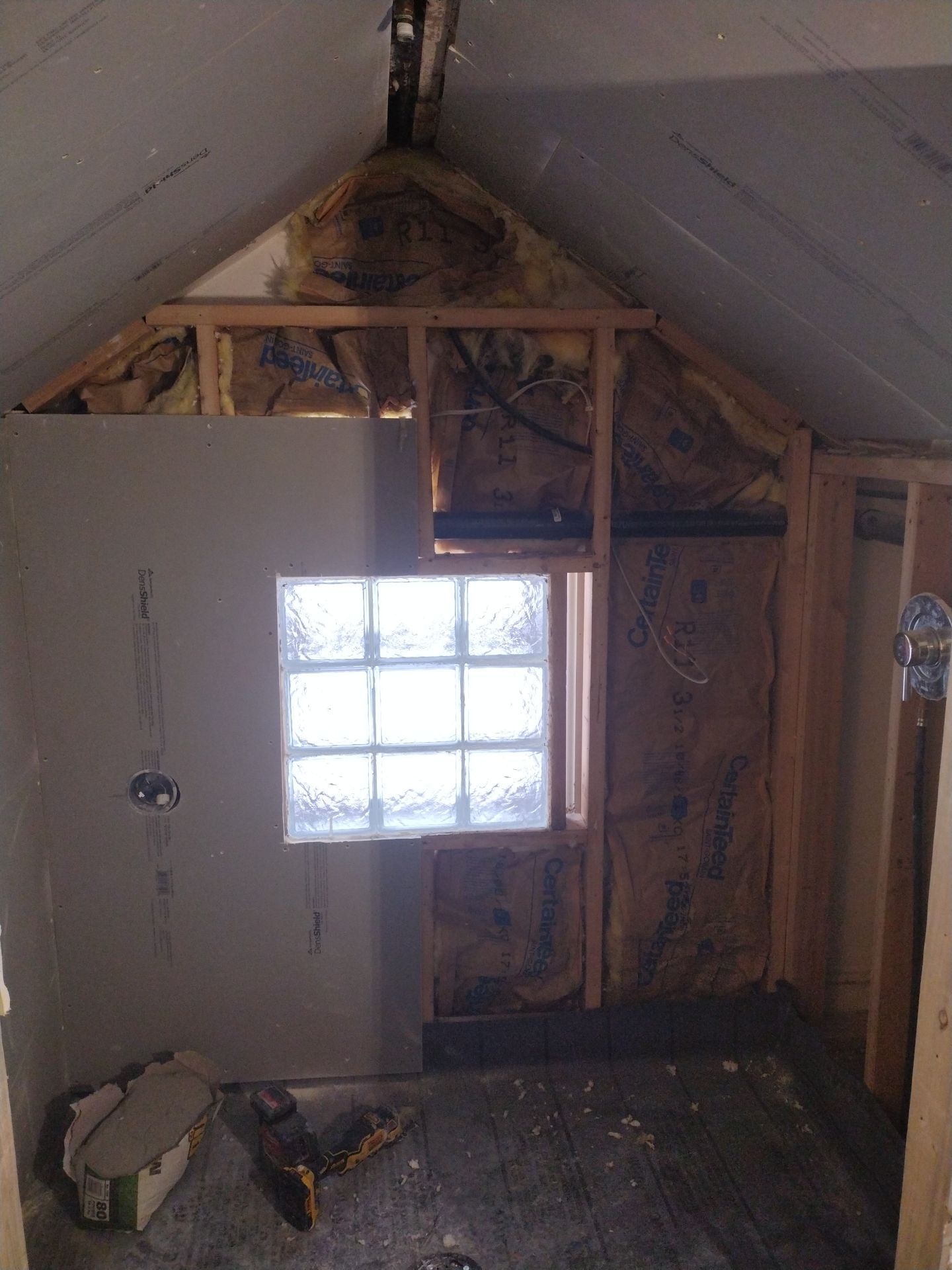 Shower Remodel & Ceiling Restoration – Correcting Water Damage and Rebuilding Right by Johnny Five Construction