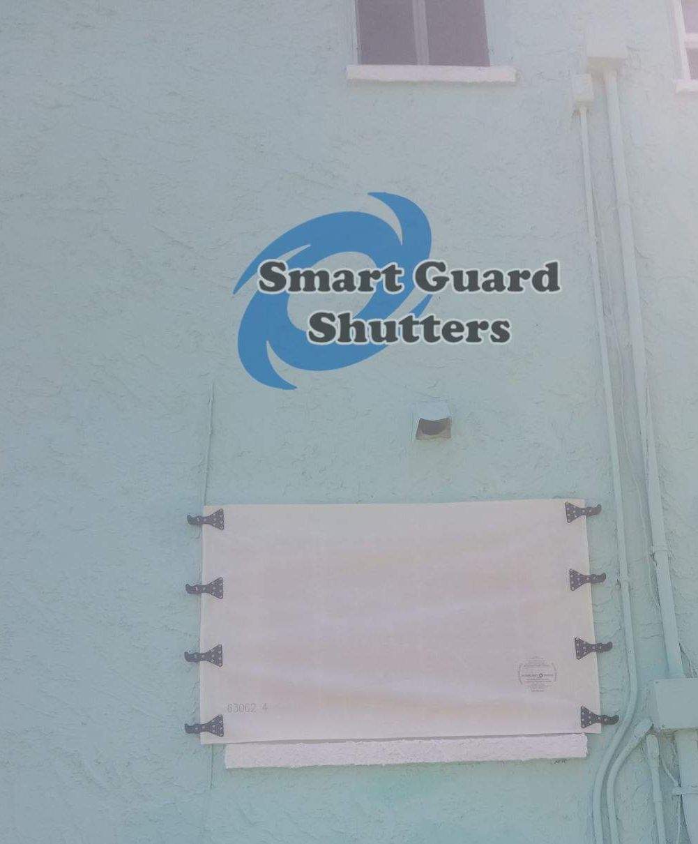 Hurricane Fabric in White by Smart Guard Shutters